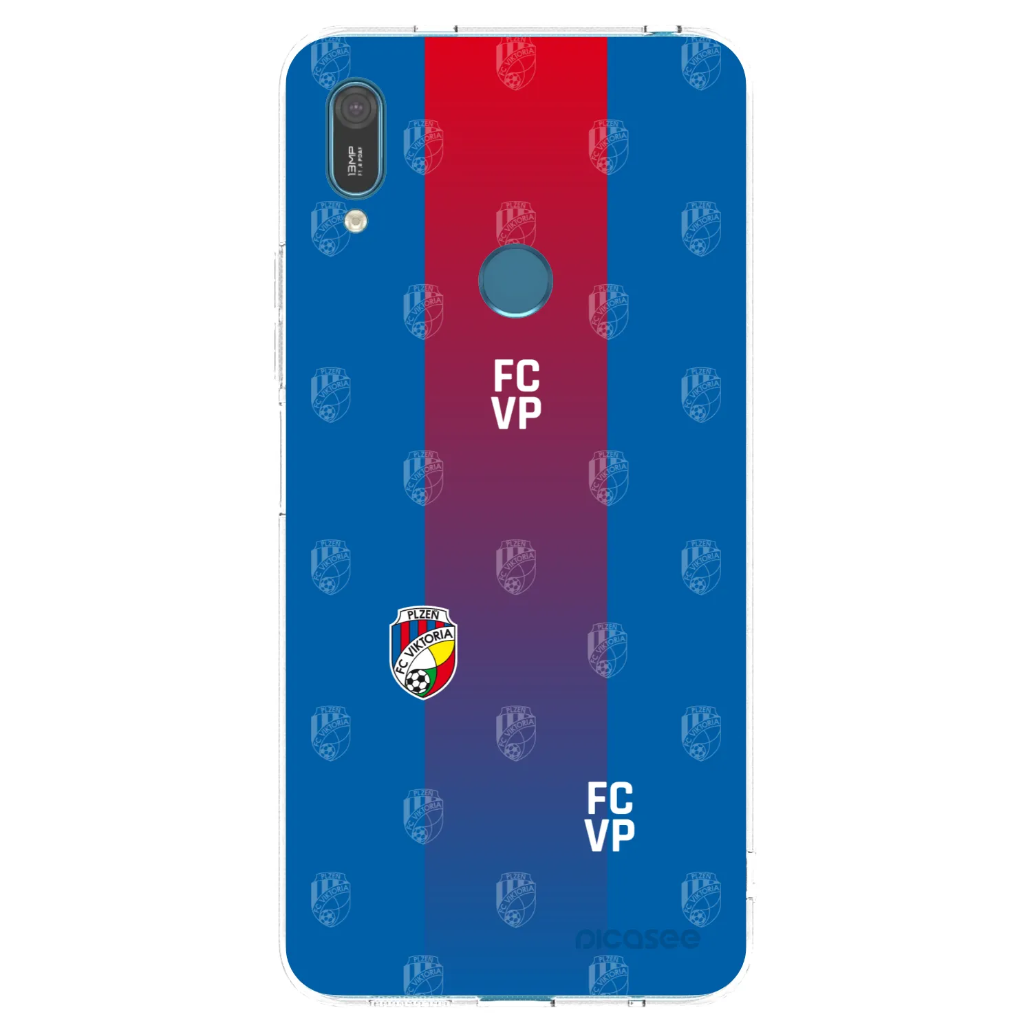 Picasee silikonový průhledný obal pro Huawei Y7 2019 - FC Viktoria Plzeň F