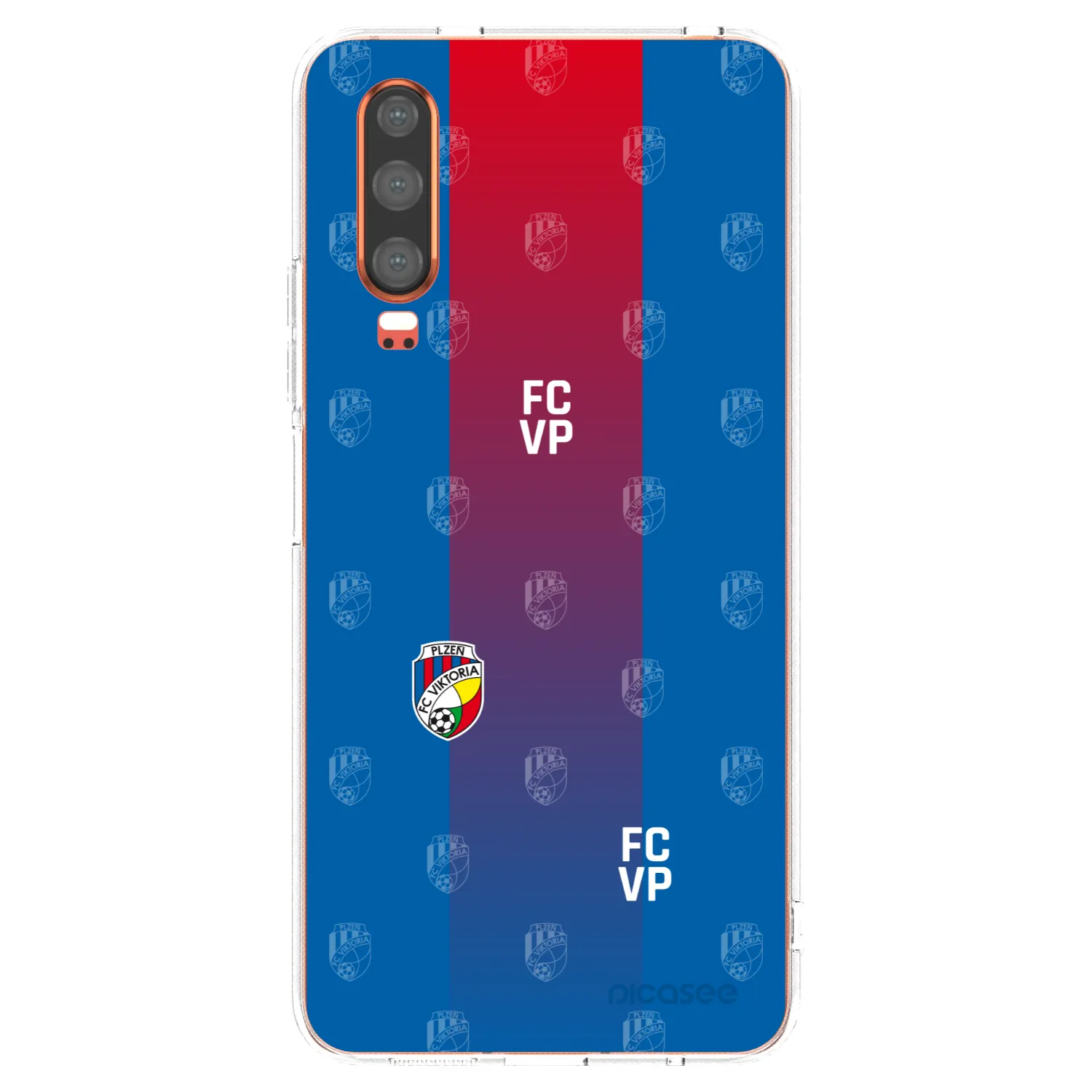 Picasee silikonový průhledný obal pro Huawei P30 - FC Viktoria Plzeň F