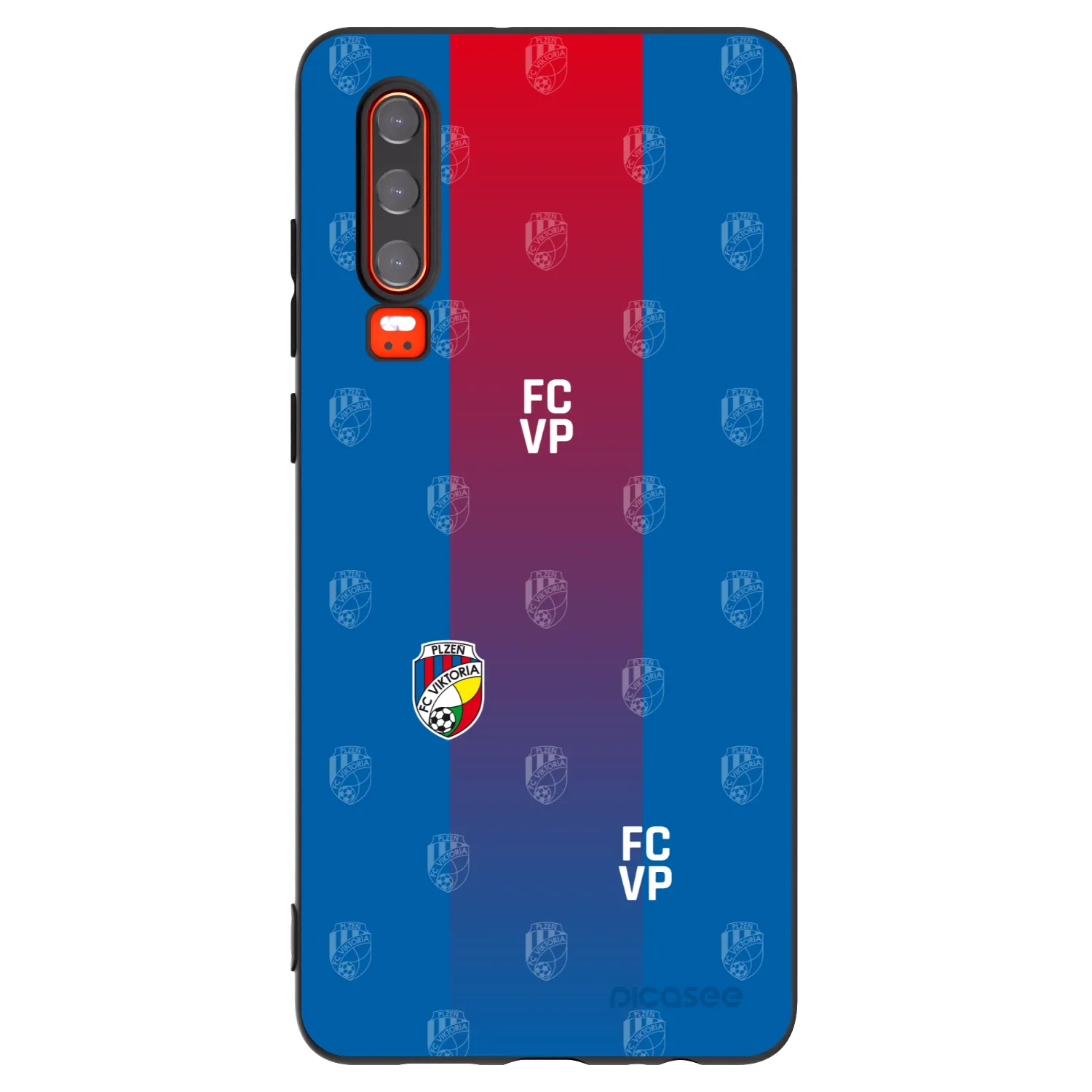 Picasee silikonový černý obal pro Huawei P30 - FC Viktoria Plzeň F