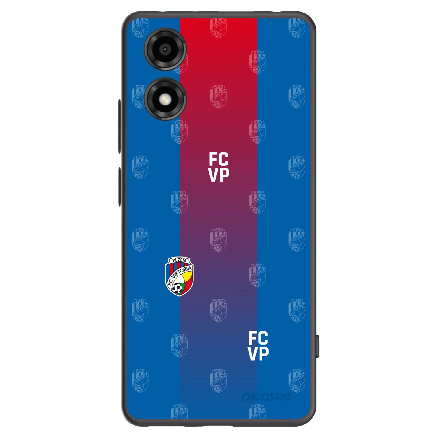 Picasee silikonový černý obal pro Motorola Moto E14 - FC Viktoria Plzeň F