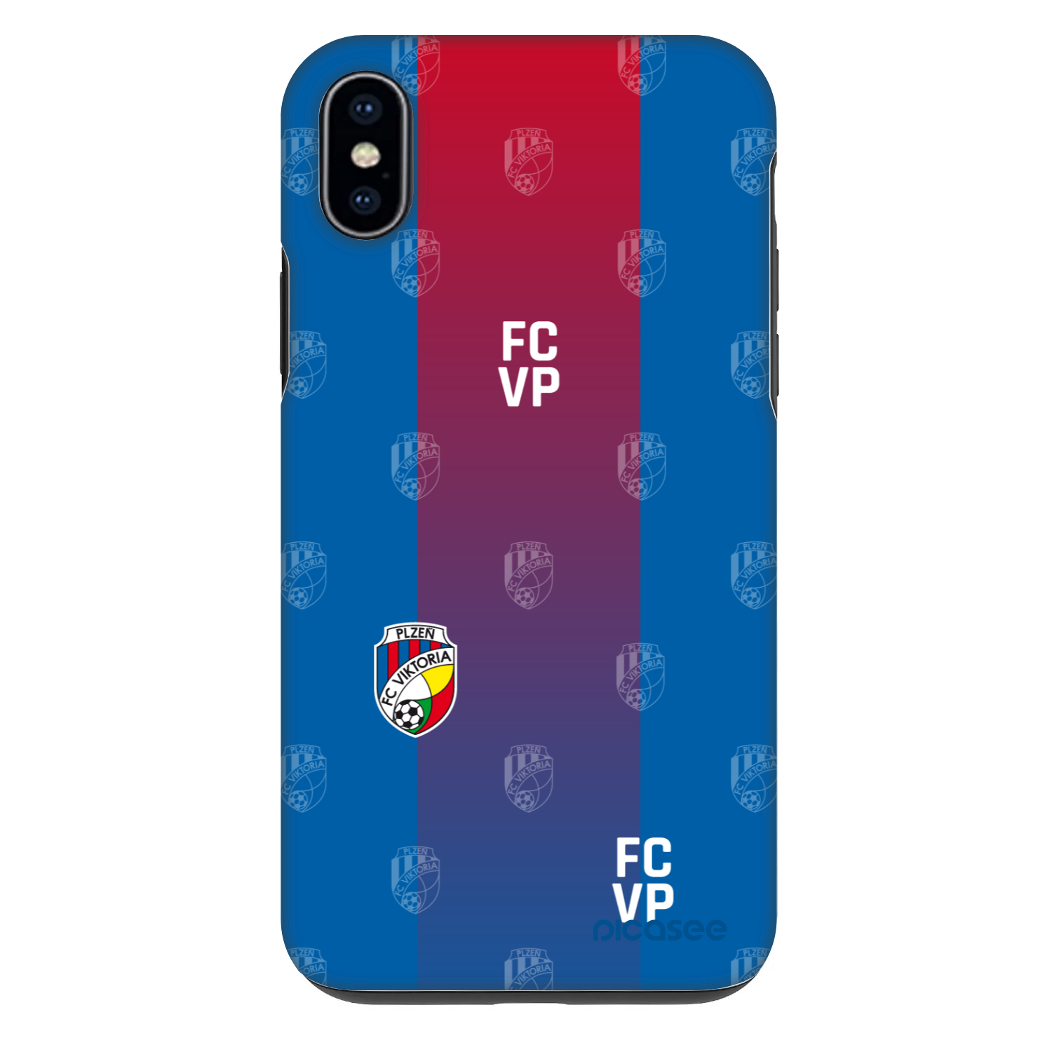 Picasee Fashion Case pro Apple iPhone XS Max - FC Viktoria Plzeň F