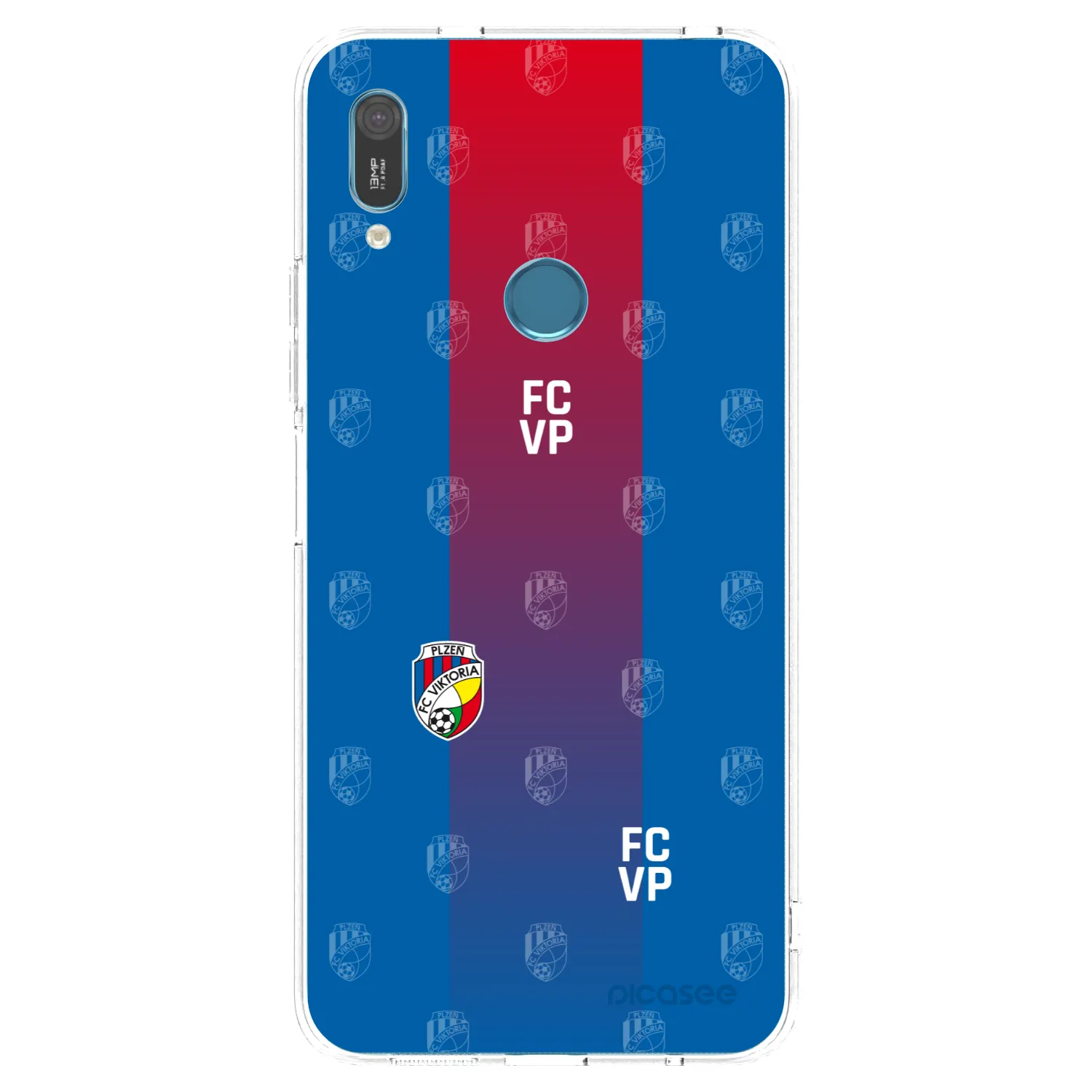 Picasee silikonový průhledný obal pro Huawei Y6 2019 - FC Viktoria Plzeň F