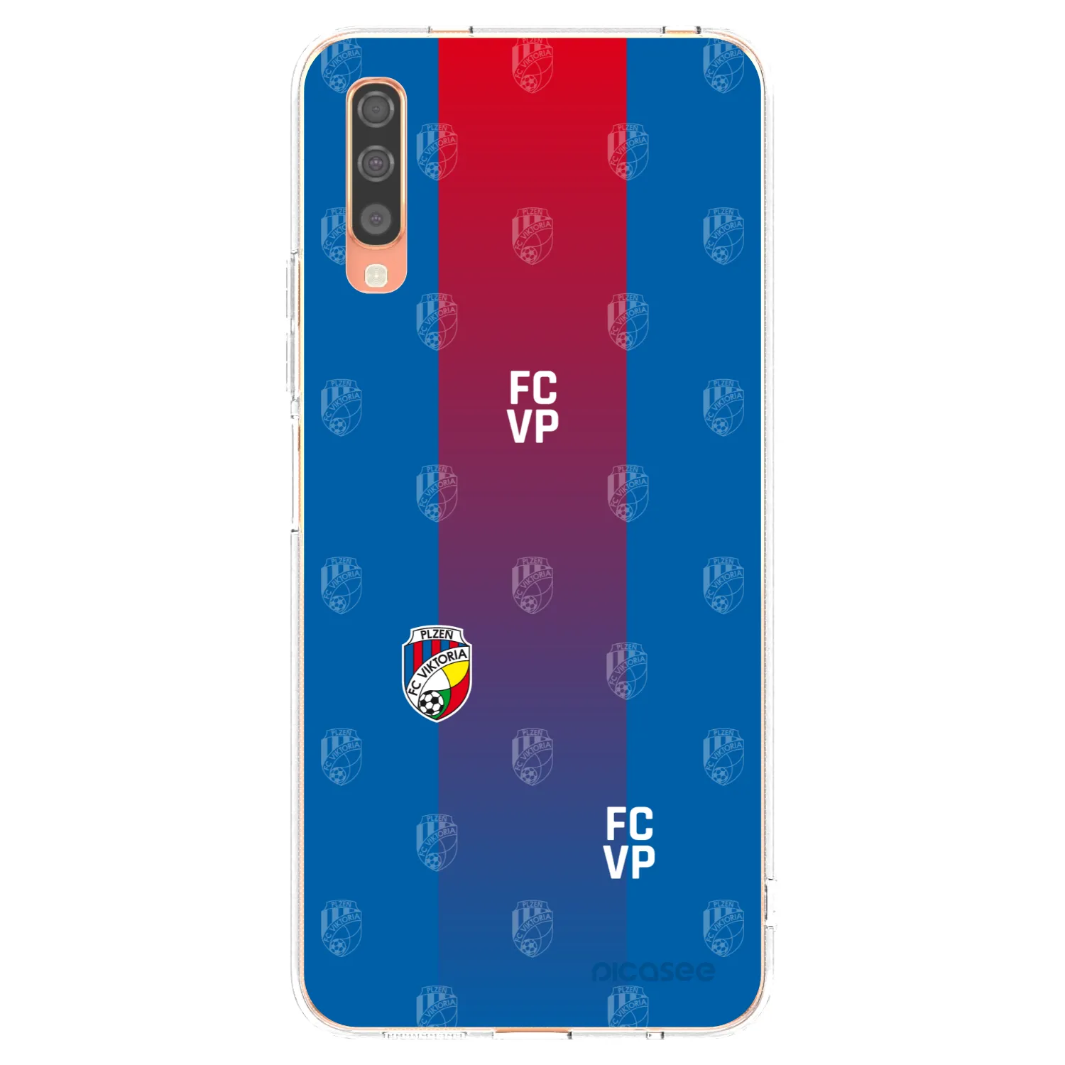 Picasee silikonový průhledný obal pro Samsung Galaxy A70 A705F - FC Viktoria Plzeň F