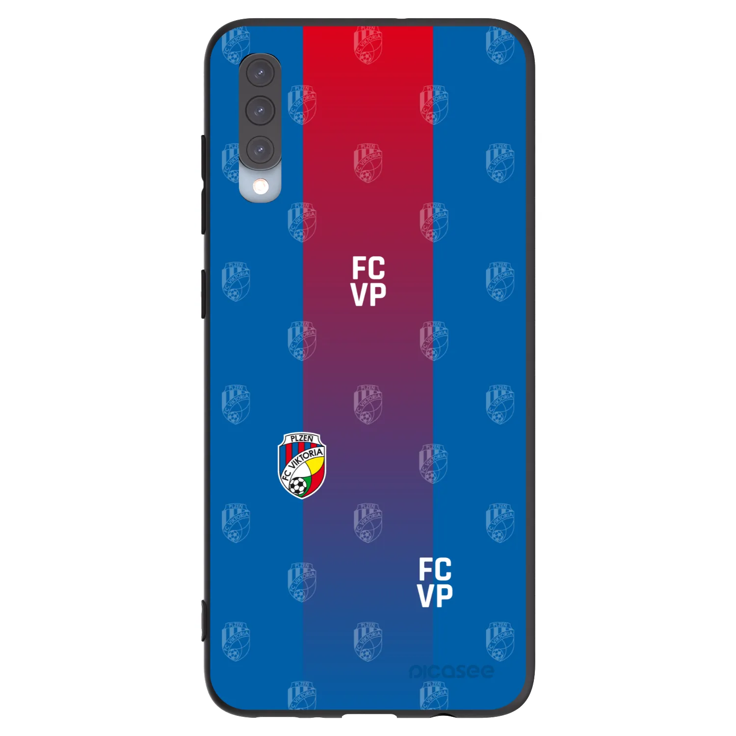 Picasee silikonový černý obal pro Samsung Galaxy A70 A705F - FC Viktoria Plzeň F