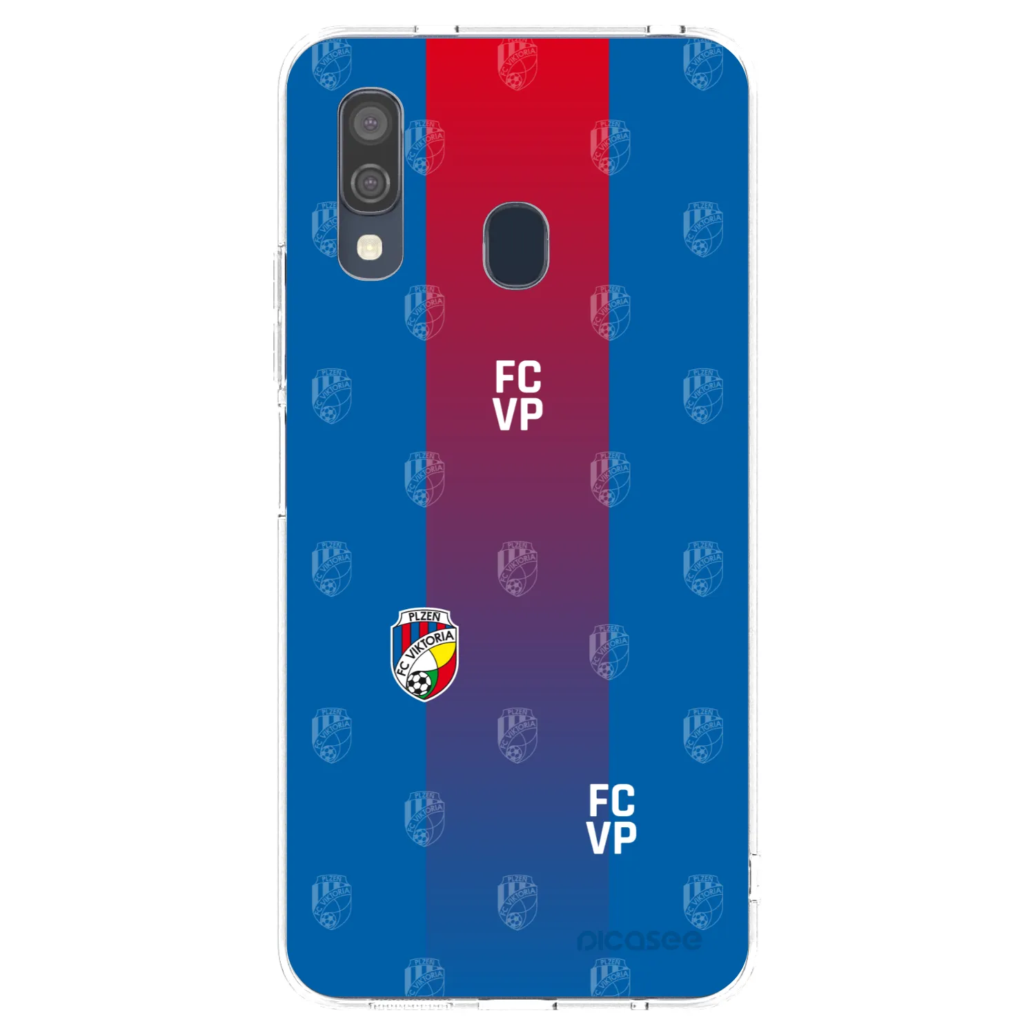 Picasee silikonový průhledný obal pro Samsung Galaxy A40 A405F - FC Viktoria Plzeň F