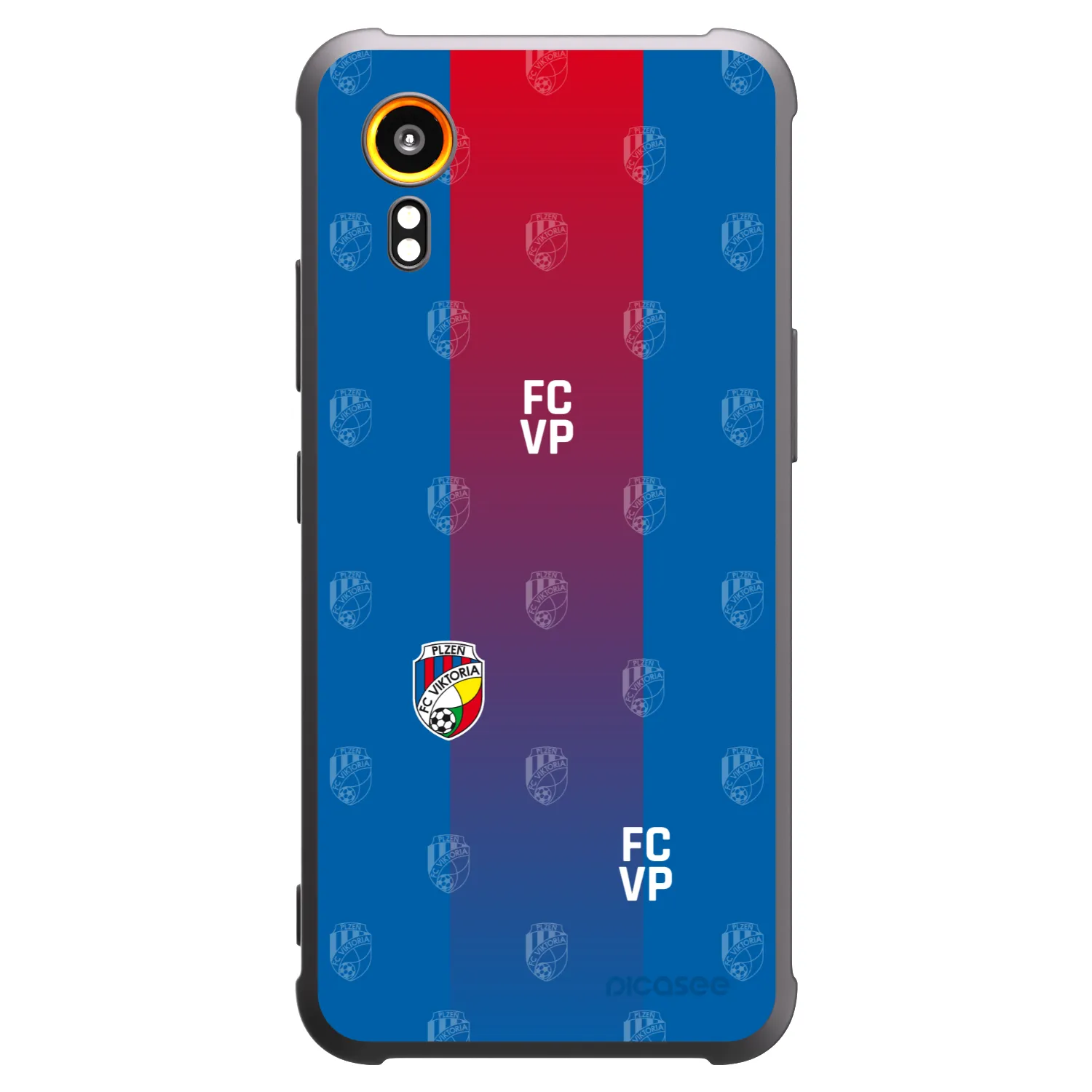 Picasee silikonový černý obal pro Samsung Galaxy Xcover 7 - FC Viktoria Plzeň F