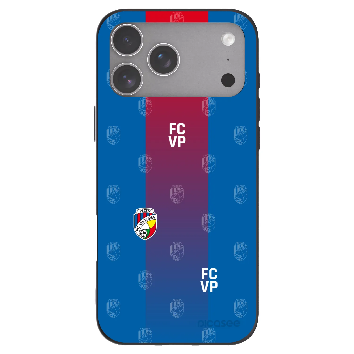 Picasee silikonový černý obal pro Apple iPhone 18 Pro Max - FC Viktoria Plzeň F