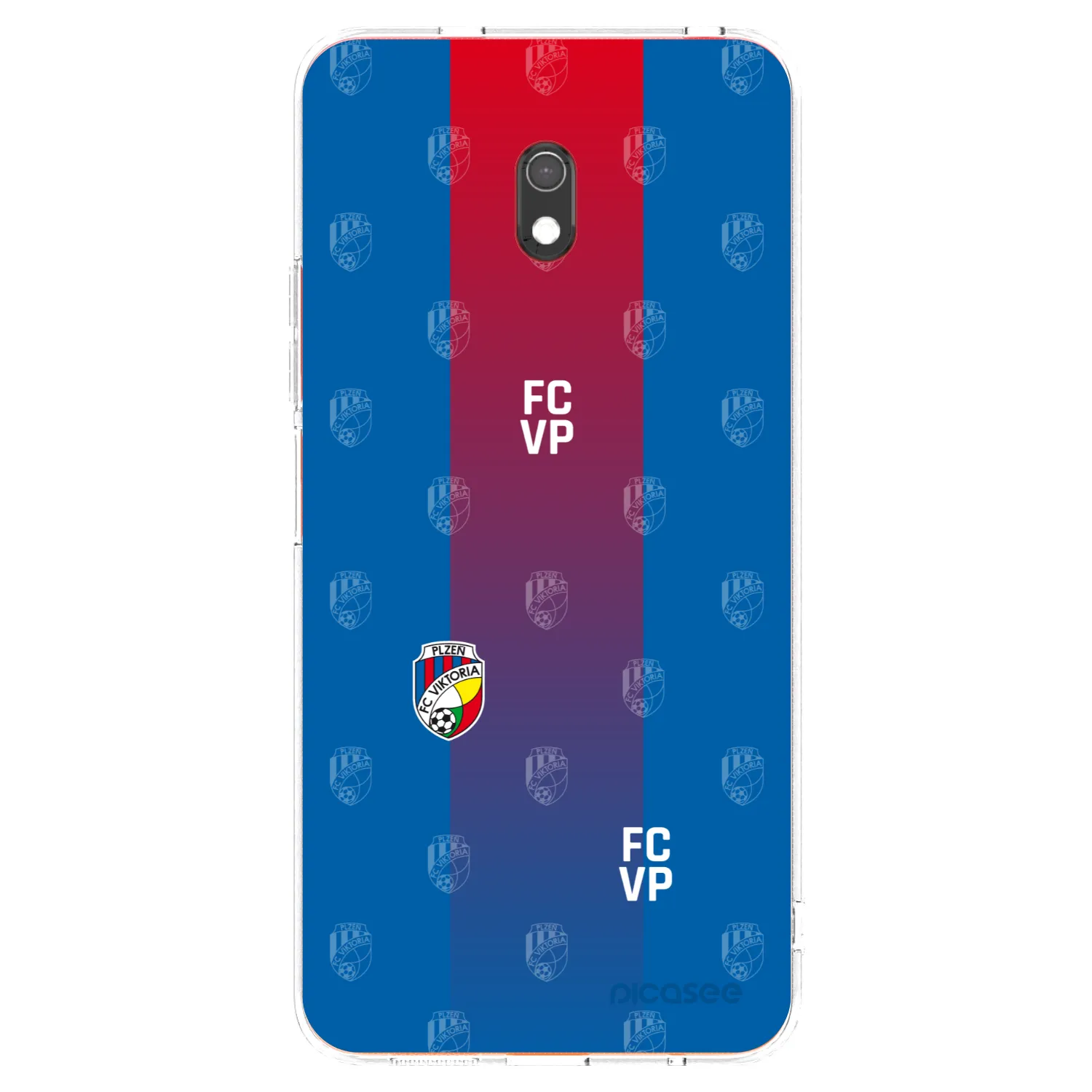 Picasee silikonový průhledný obal pro Xiaomi Redmi 8A - FC Viktoria Plzeň F