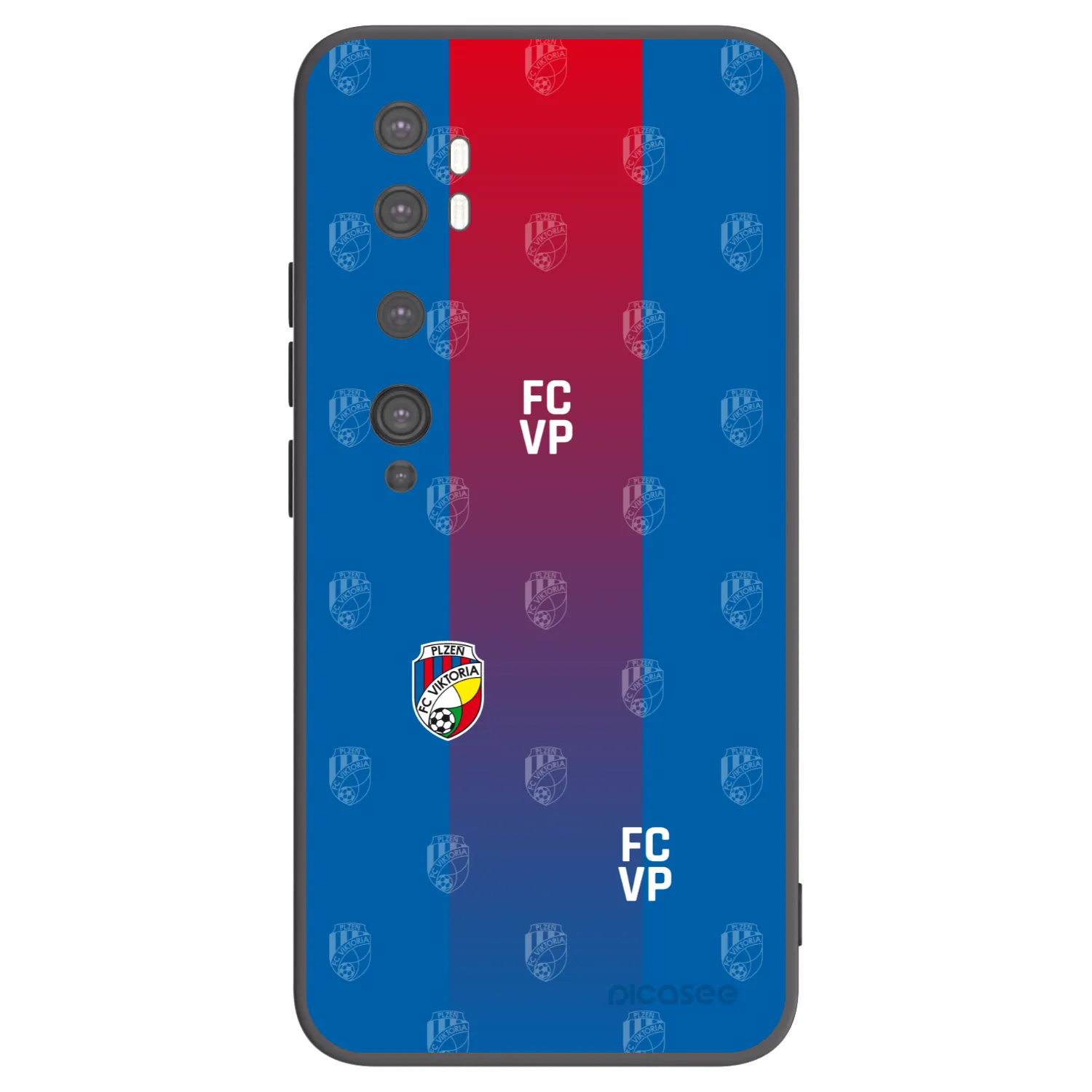 Picasee silikonový černý obal pro Xiaomi Mi Note 10 (Pro) - FC Viktoria Plzeň F