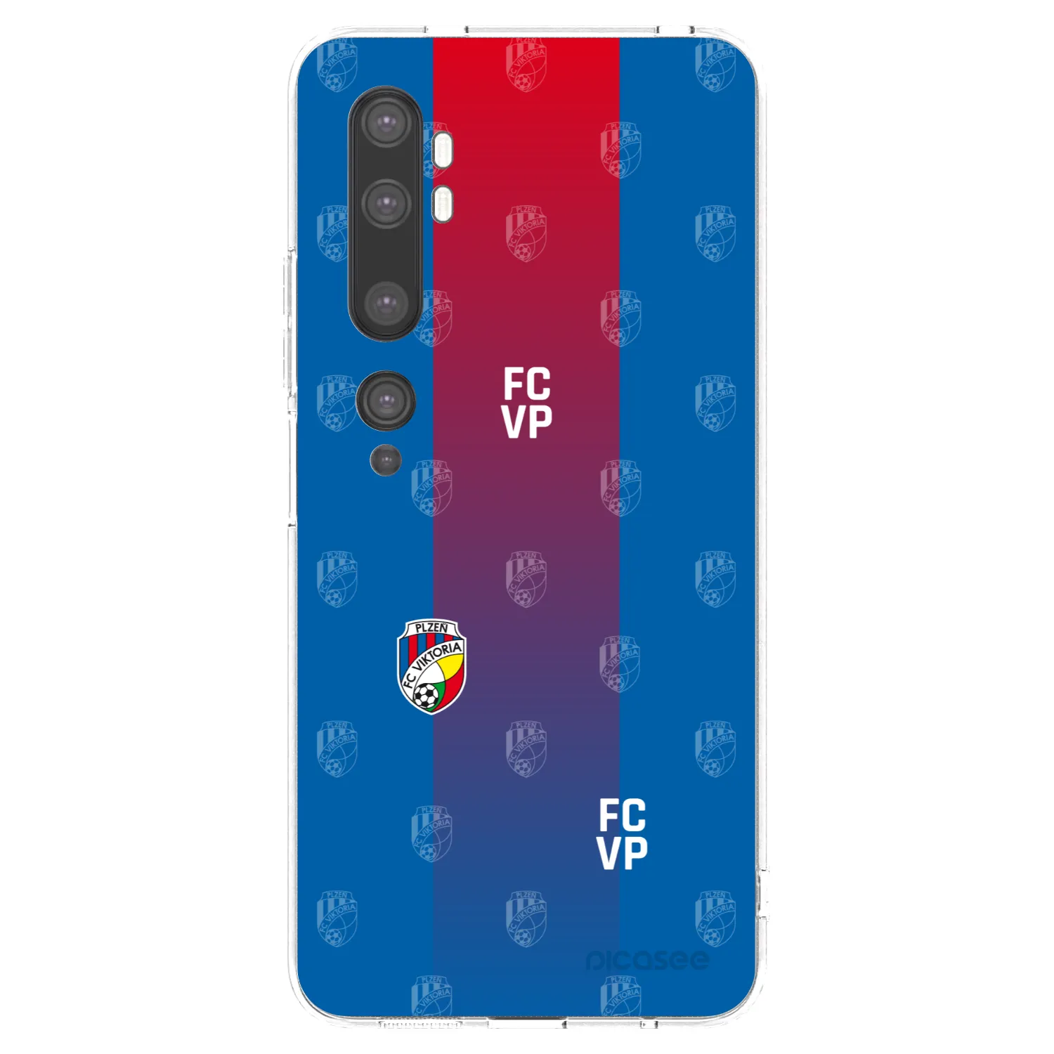 Picasee silikonový průhledný obal pro Xiaomi Mi Note 10 (Pro) - FC Viktoria Plzeň F