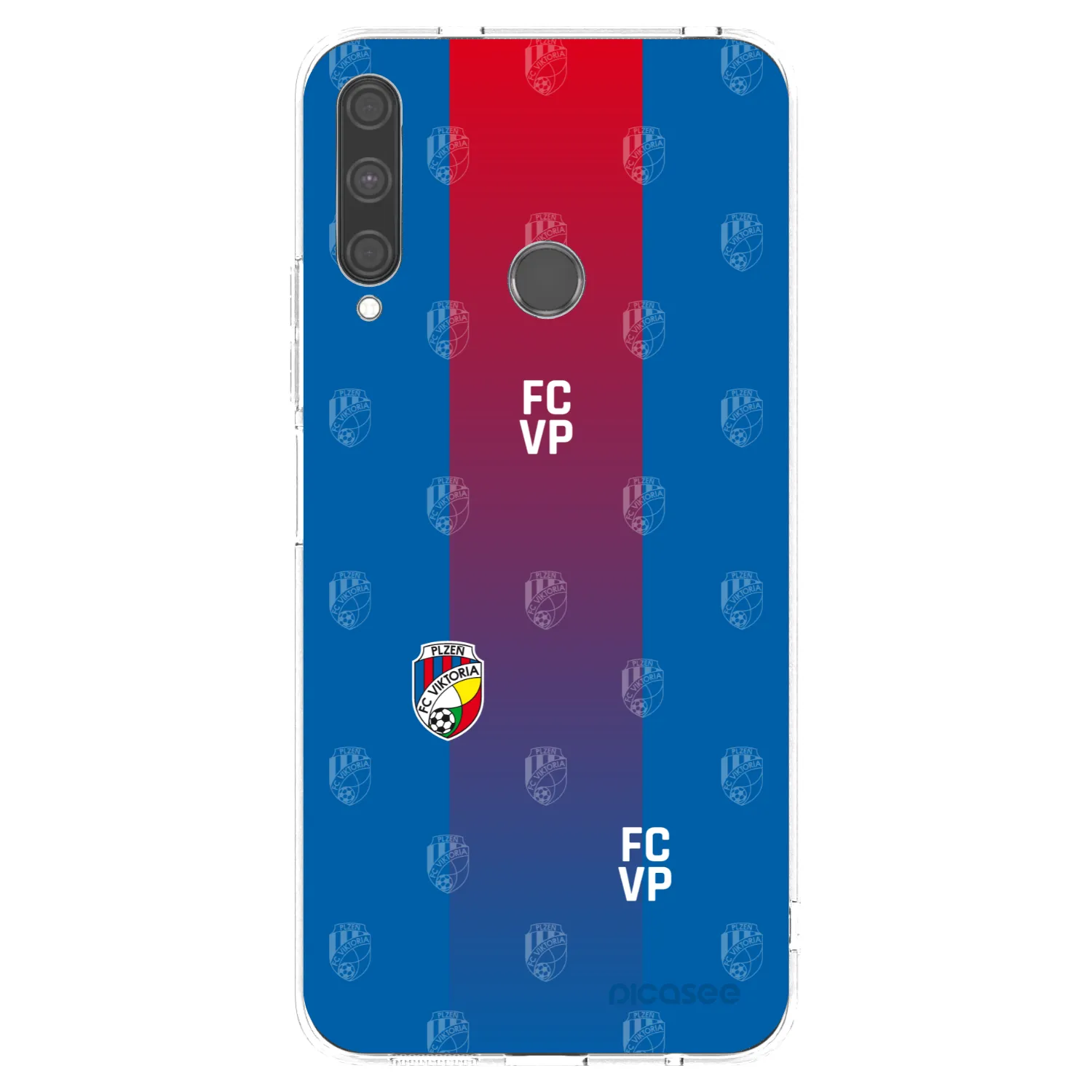 Picasee silikonový průhledný obal pro Huawei P40 Lite E - FC Viktoria Plzeň F