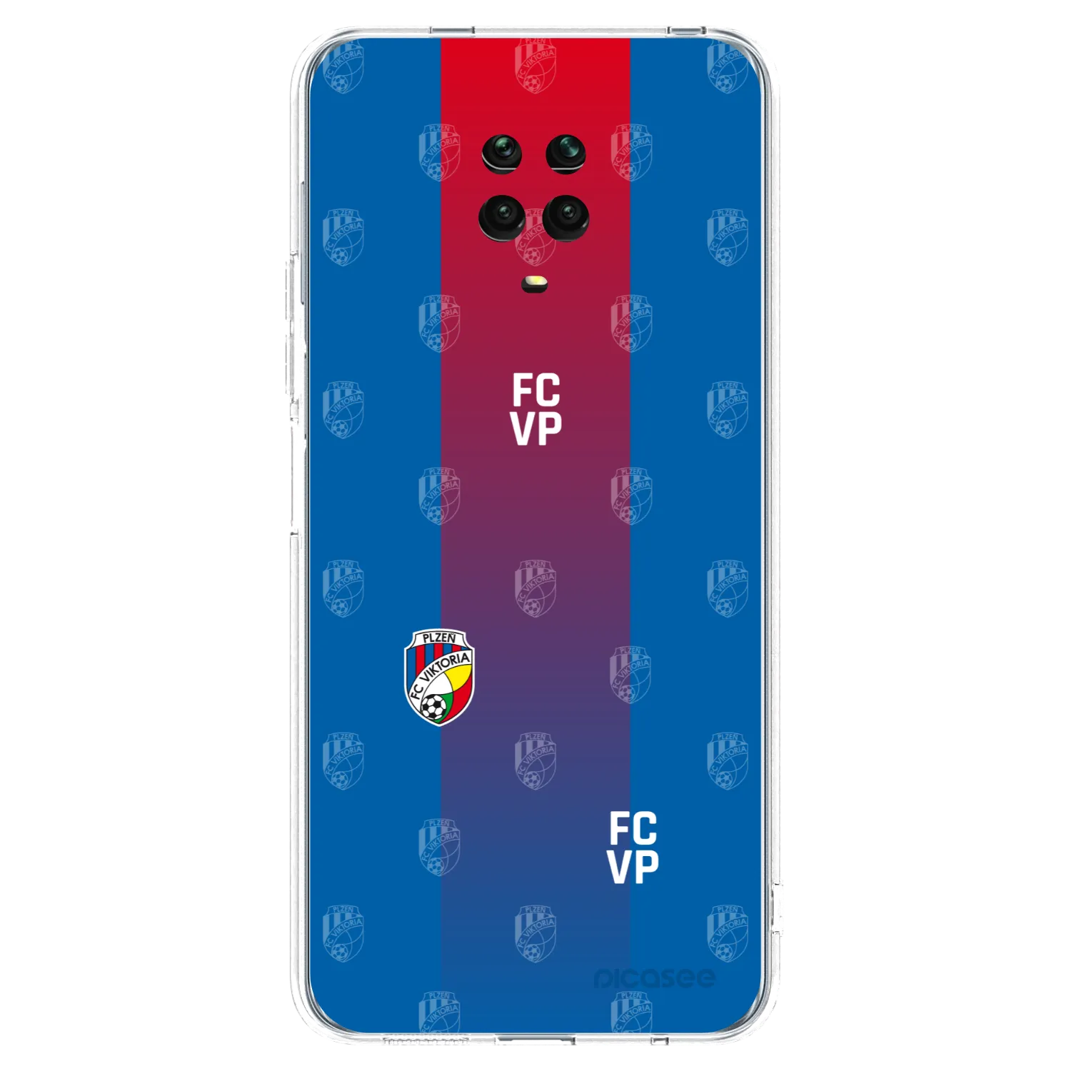 Picasee silikonový průhledný obal pro Xiaomi Redmi Note 9 Pro - FC Viktoria Plzeň F