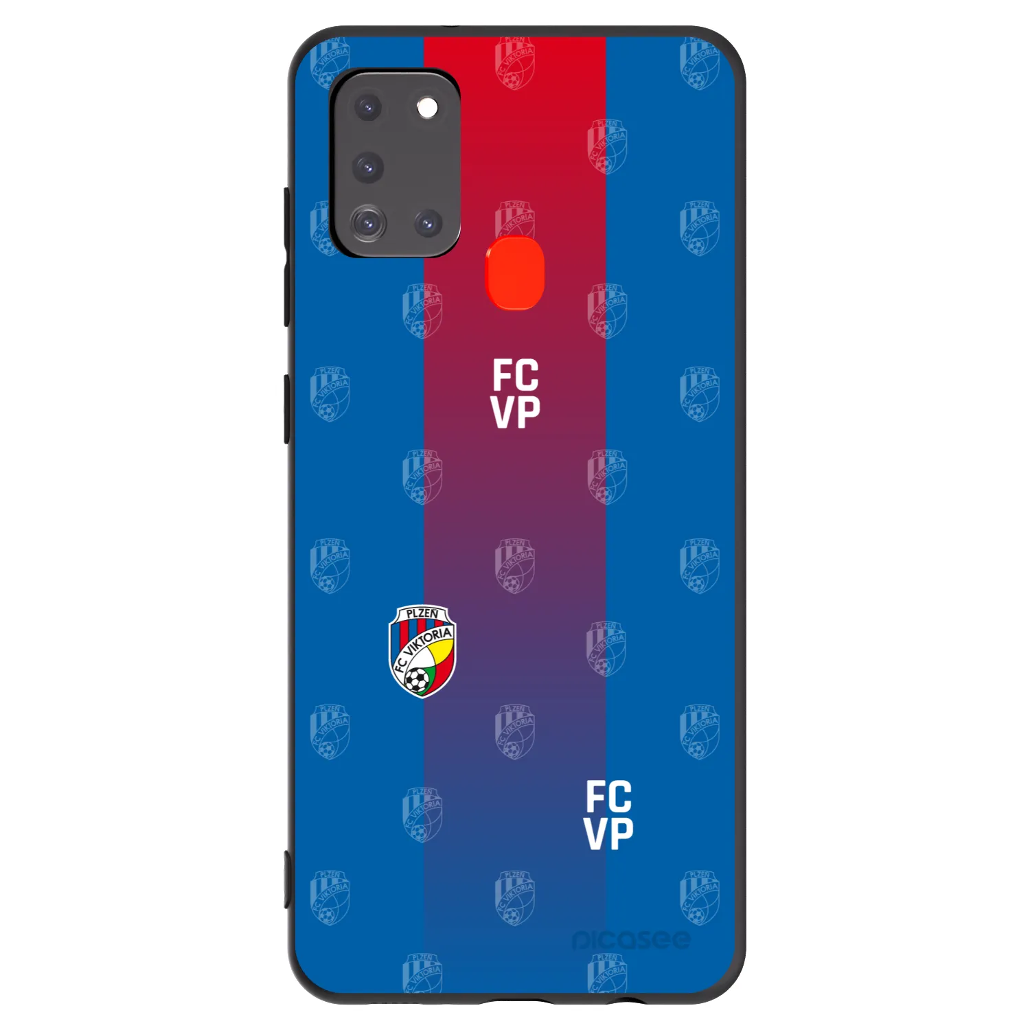 Picasee silikonový černý obal pro Samsung Galaxy A21s - FC Viktoria Plzeň F