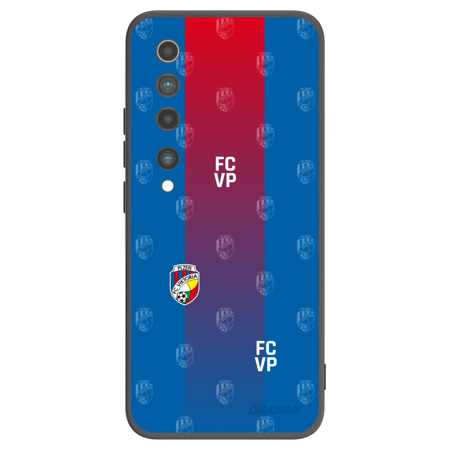 Picasee silikonový černý obal pro Xiaomi Mi 10 - FC Viktoria Plzeň F