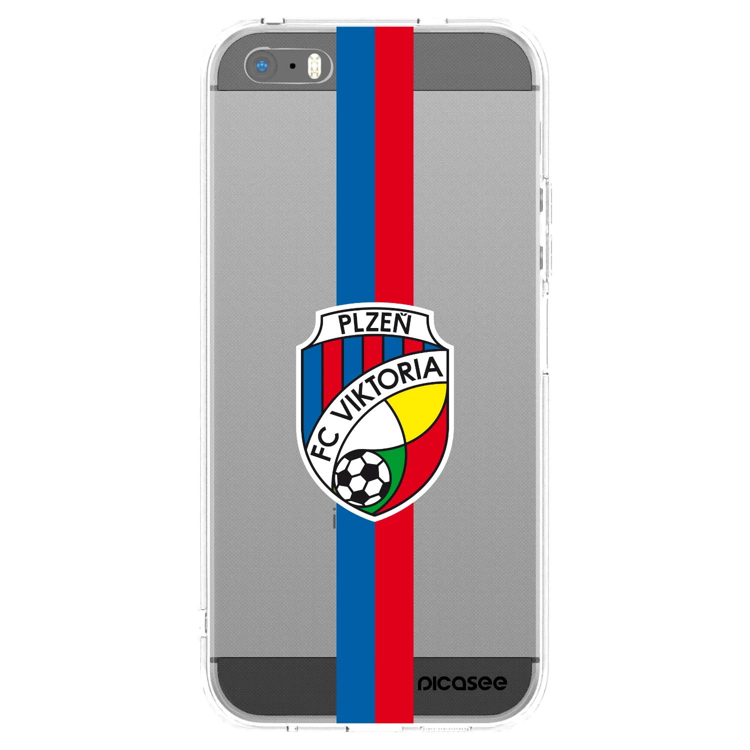 Picasee silikonový průhledný obal pro Apple iPhone 5/5S/SE - FC Viktoria Plzeň H