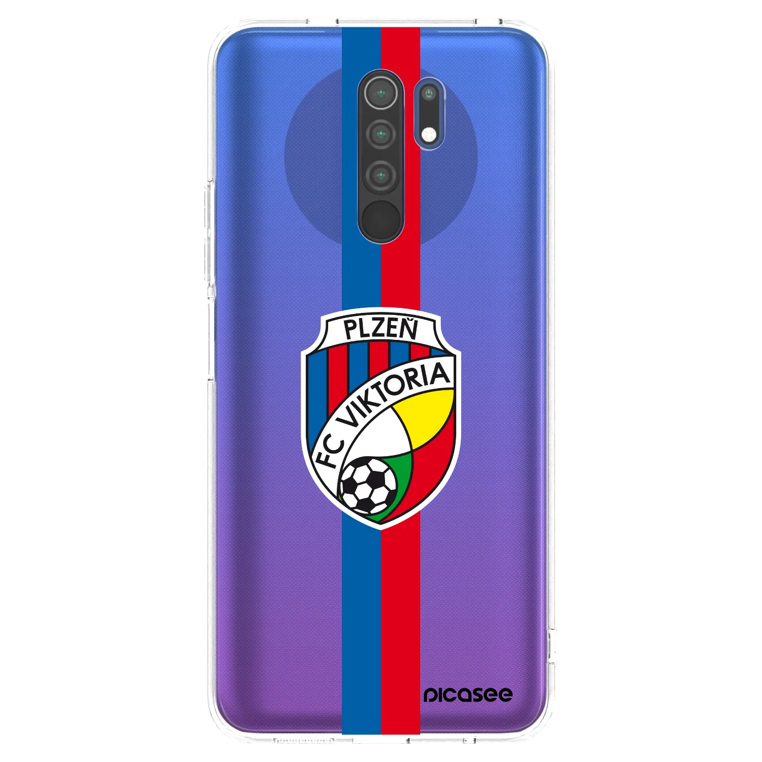 Picasee silikonový průhledný obal pro Xiaomi Redmi 9 - FC Viktoria Plzeň H