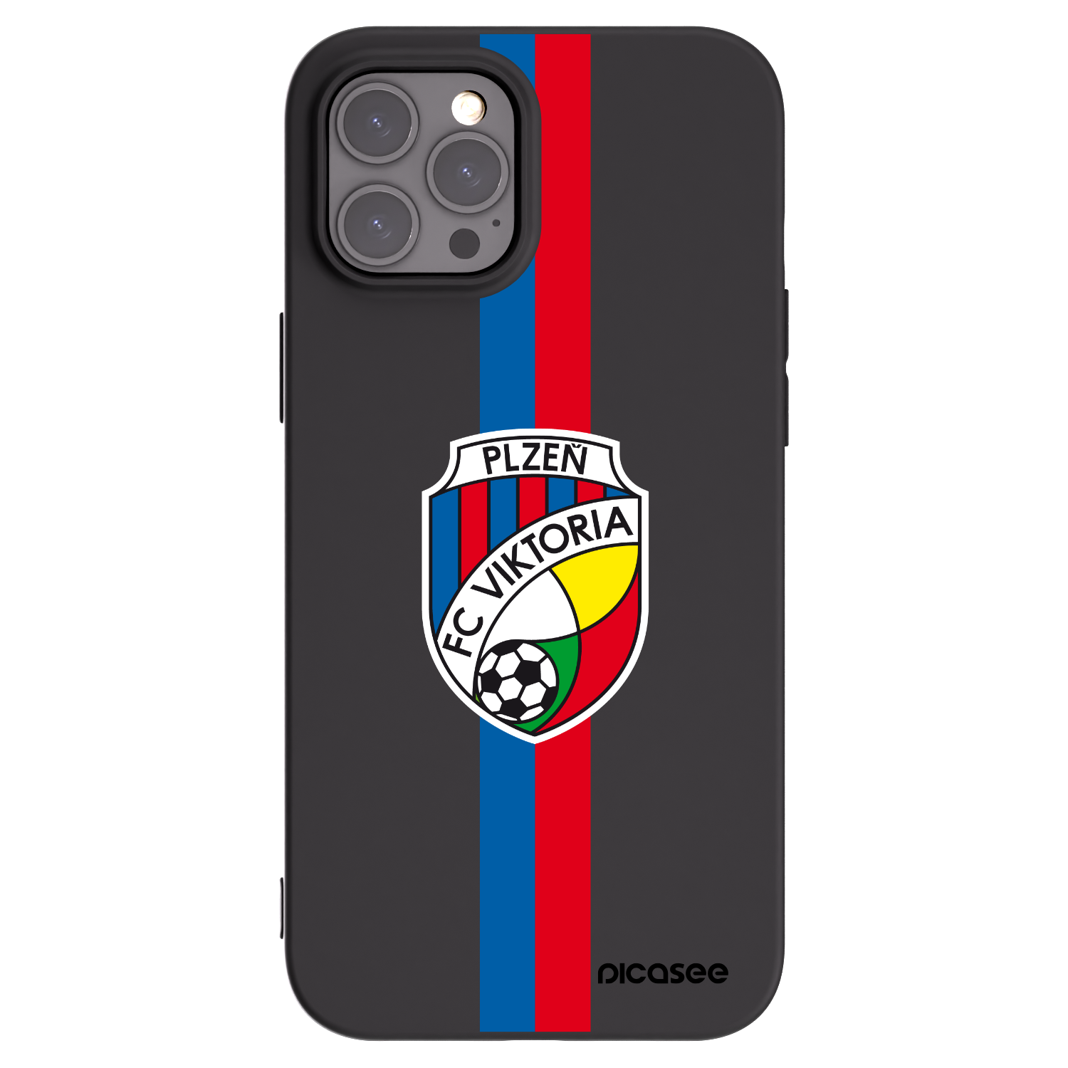 Picasee silikonový černý obal pro Apple iPhone 12 Pro Max - FC Viktoria Plzeň H
