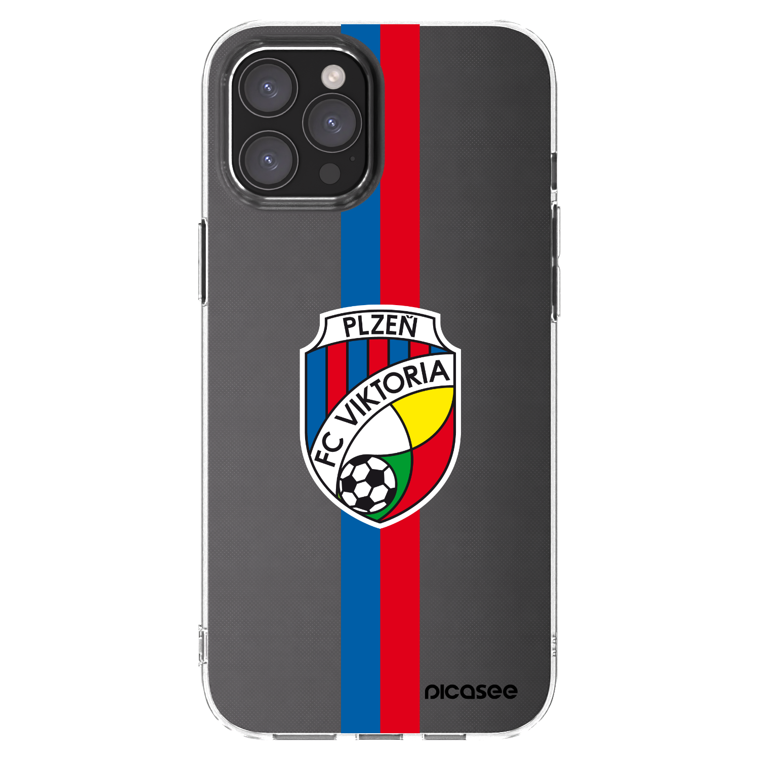 Picasee silikonový průhledný obal pro Apple iPhone 12 Pro Max - FC Viktoria Plzeň H