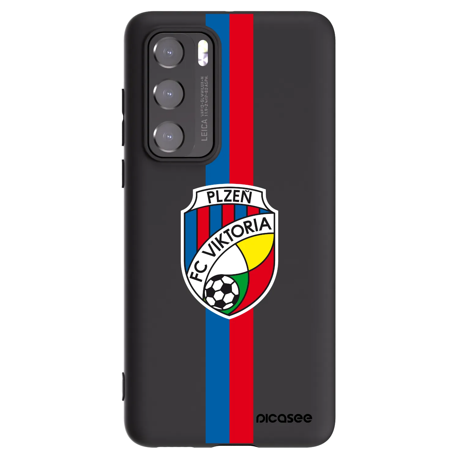 Picasee silikonový černý obal pro Huawei P40 - FC Viktoria Plzeň H