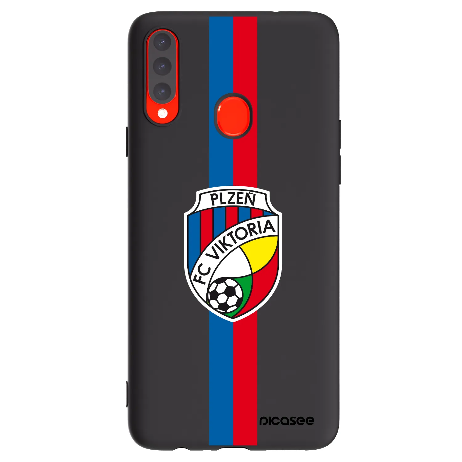 Picasee silikonový černý obal pro Samsung Galaxy A20s - FC Viktoria Plzeň H