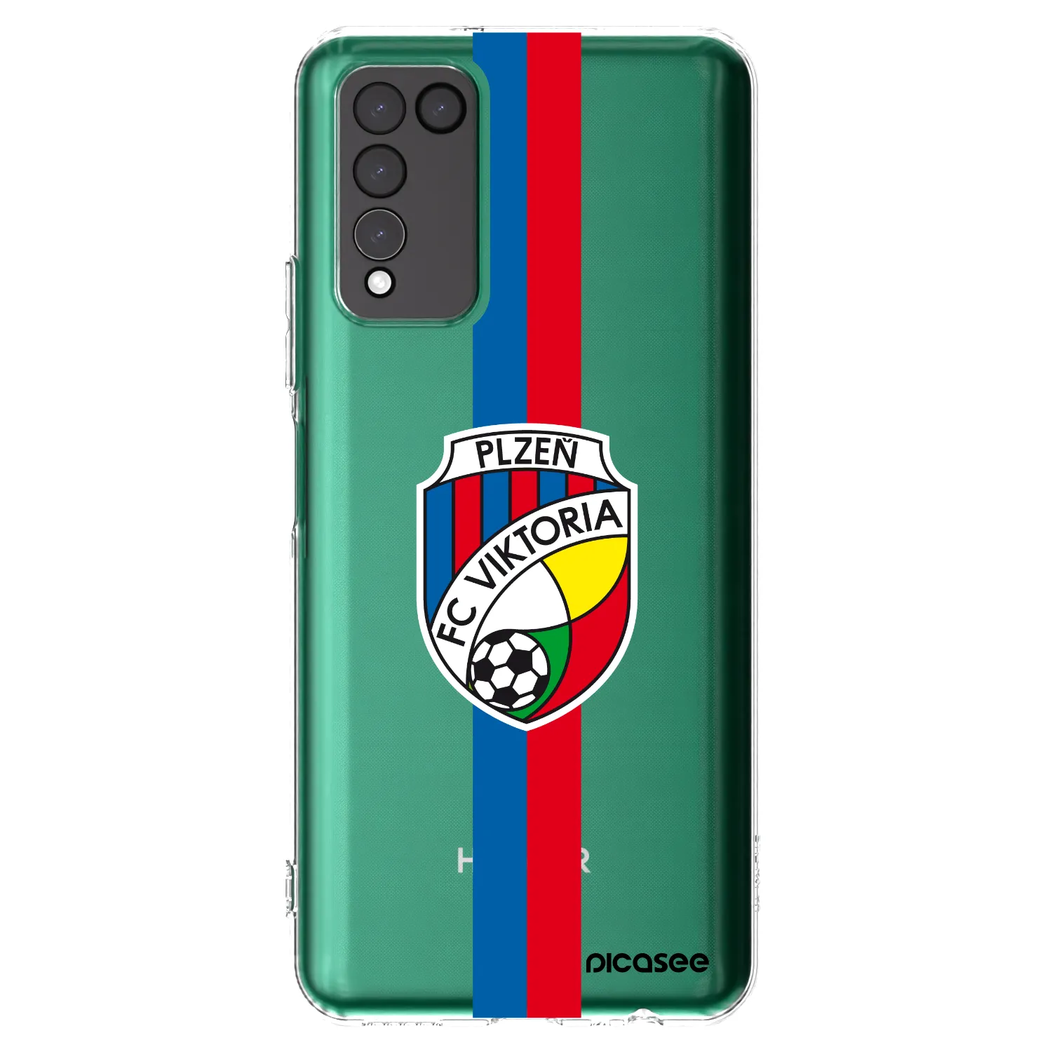 Picasee silikonový průhledný obal pro Honor 10X Lite - FC Viktoria Plzeň H