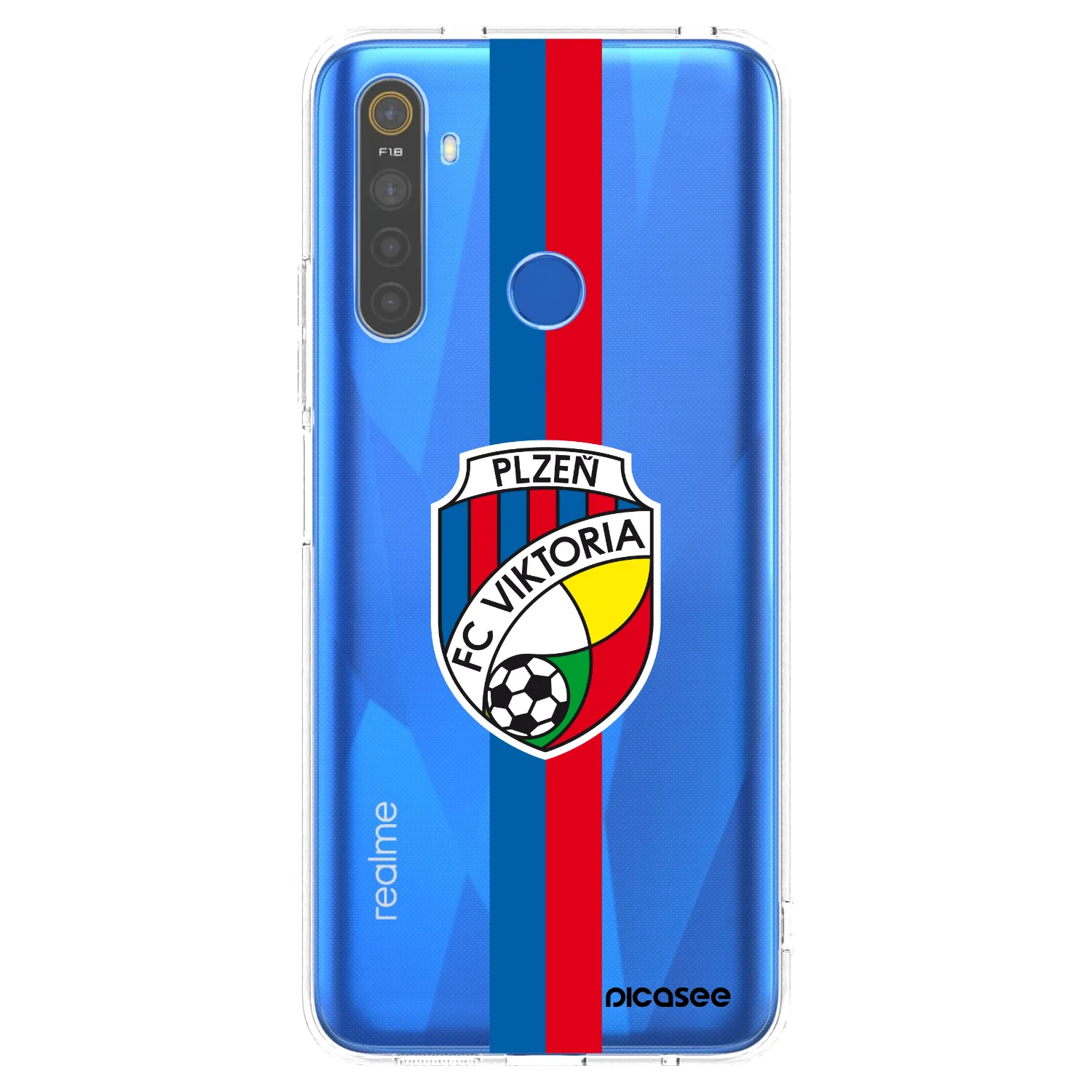 Picasee silikonový průhledný obal pro Realme 5 - FC Viktoria Plzeň H