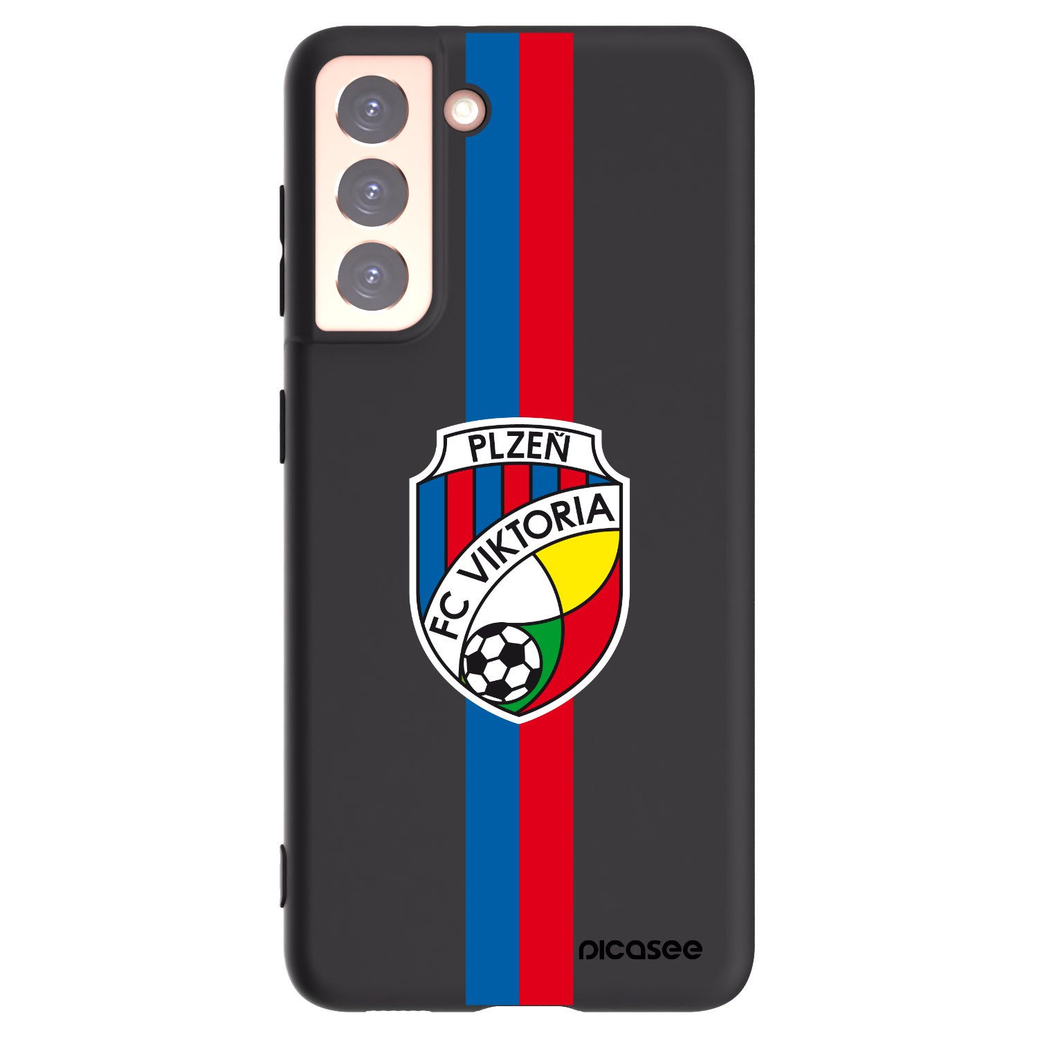 Picasee silikonový černý obal pro Samsung Galaxy S21 5G G991B - FC Viktoria Plzeň H