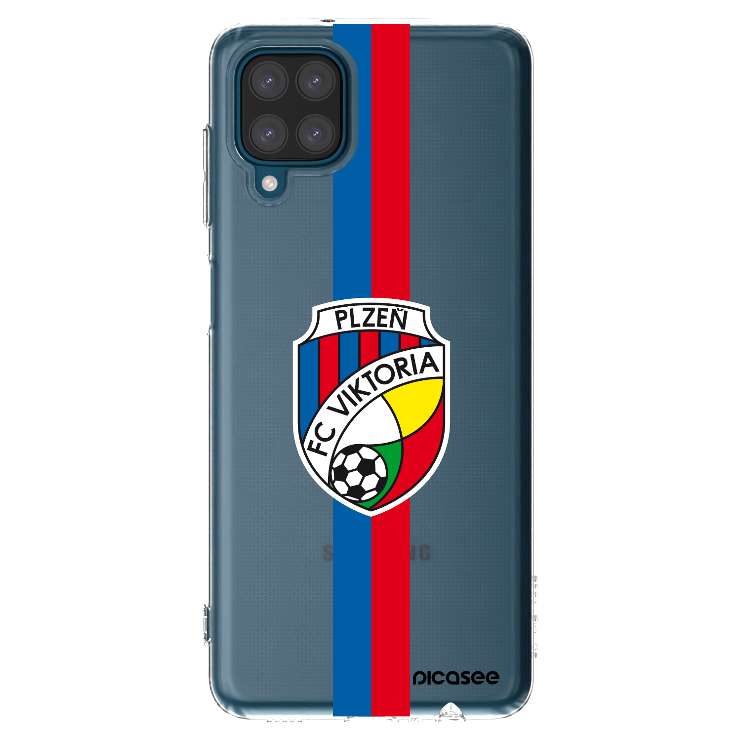 Picasee silikonový průhledný obal pro Samsung Galaxy A12 A125F - FC Viktoria Plzeň H