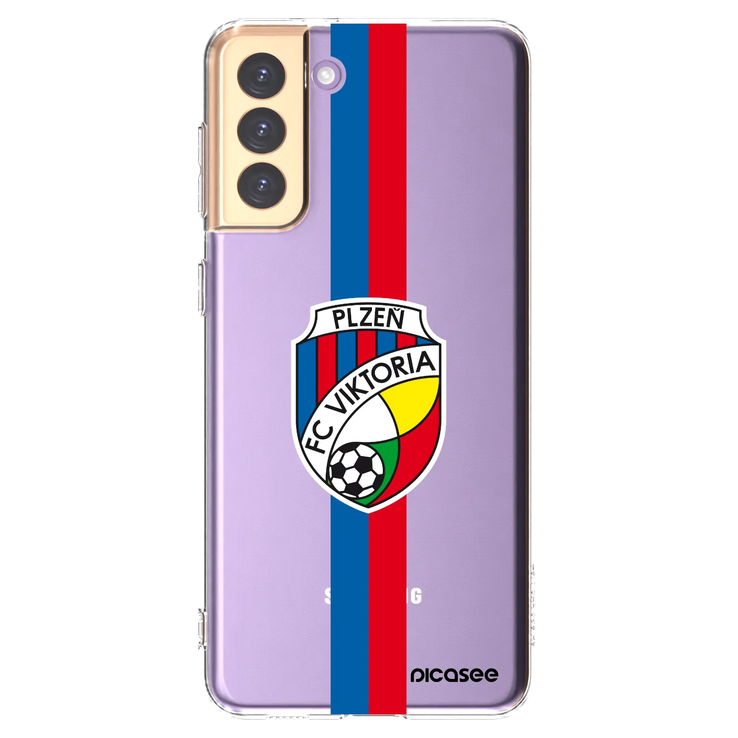 Picasee silikonový průhledný obal pro Samsung Galaxy S21+ 5G G996F - FC Viktoria Plzeň H
