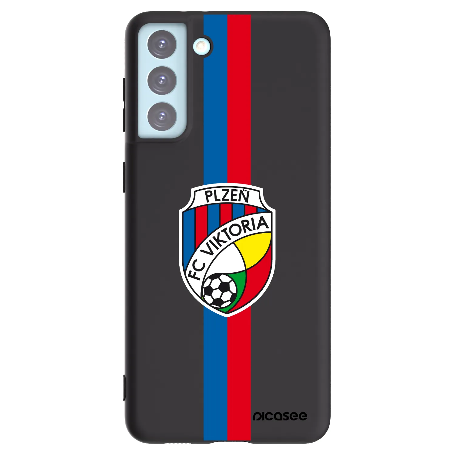 Picasee silikonový černý obal pro Samsung Galaxy S21+ 5G G996F - FC Viktoria Plzeň H