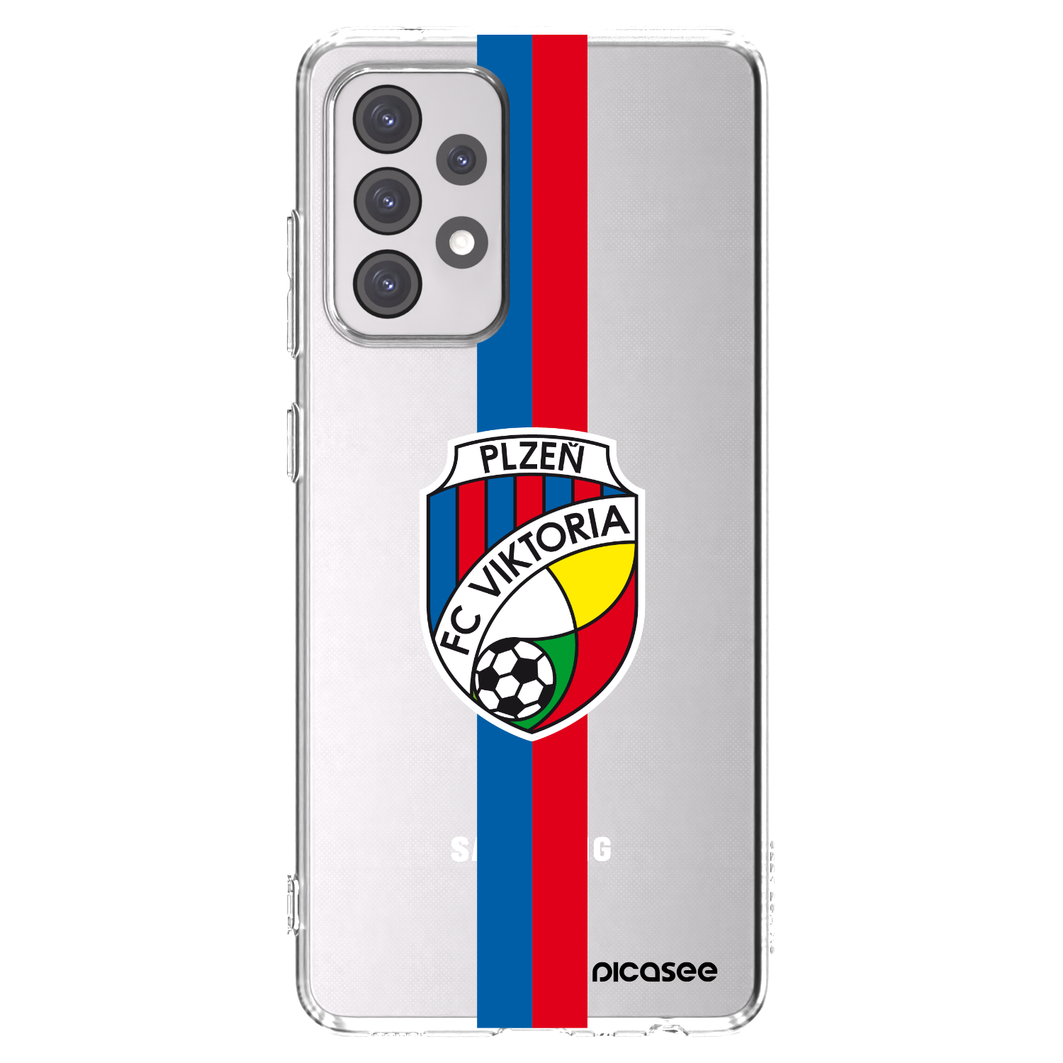 Picasee silikonový průhledný obal pro Samsung Galaxy A52 5G A525F - FC Viktoria Plzeň H
