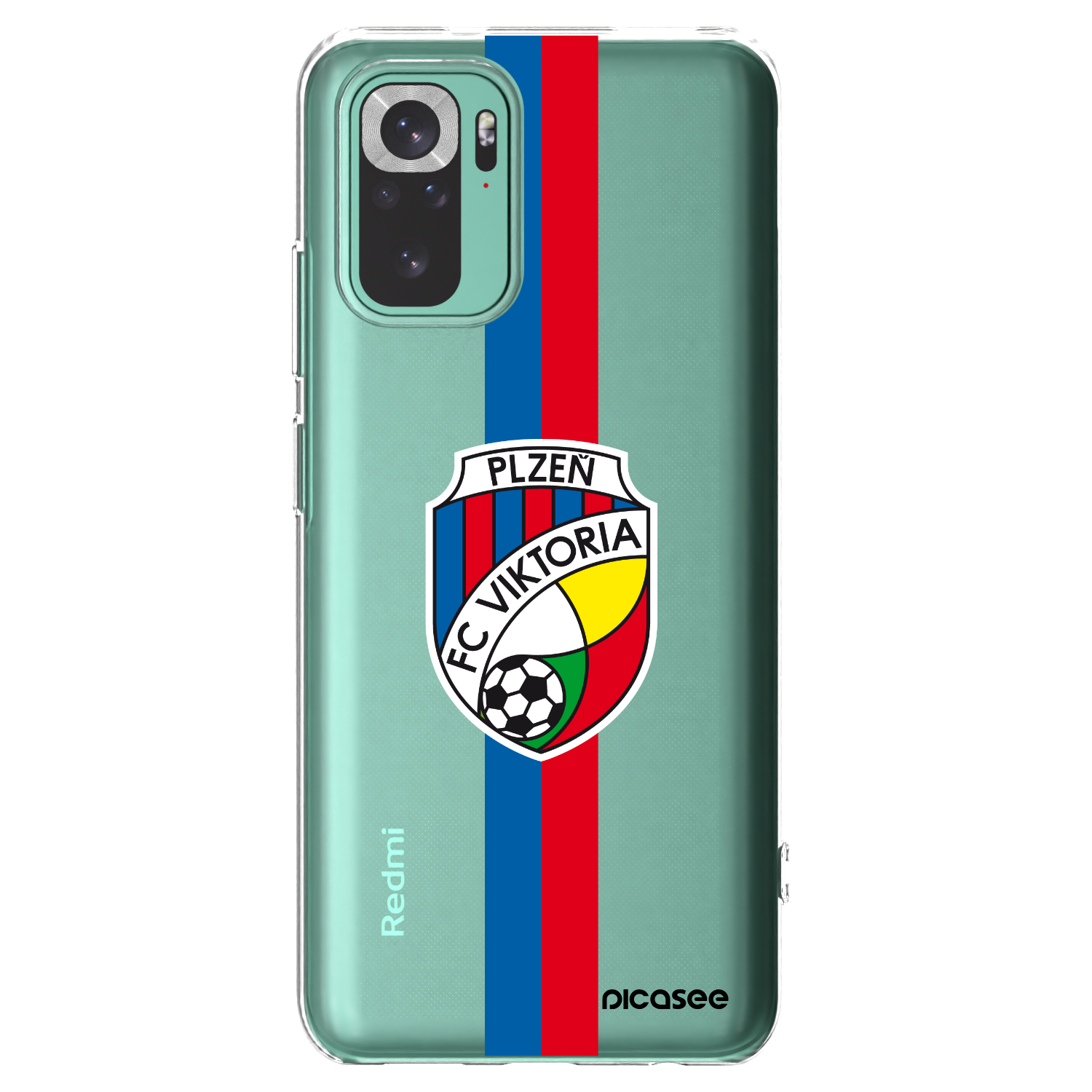 Picasee silikonový průhledný obal pro Xiaomi Redmi Note 10 Pro - FC Viktoria Plzeň H
