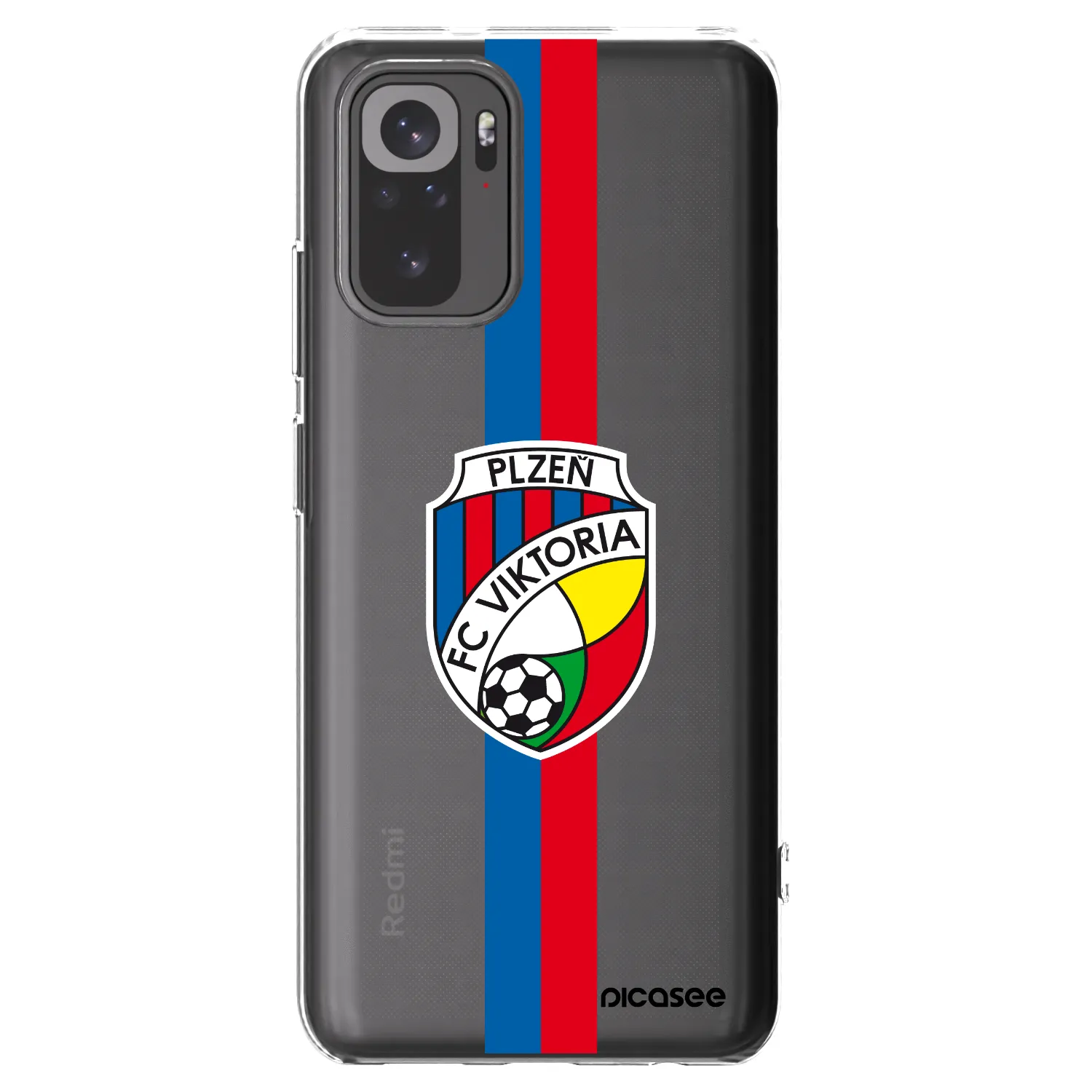 Picasee silikonový průhledný obal pro Xiaomi Redmi Note 10S - FC Viktoria Plzeň H