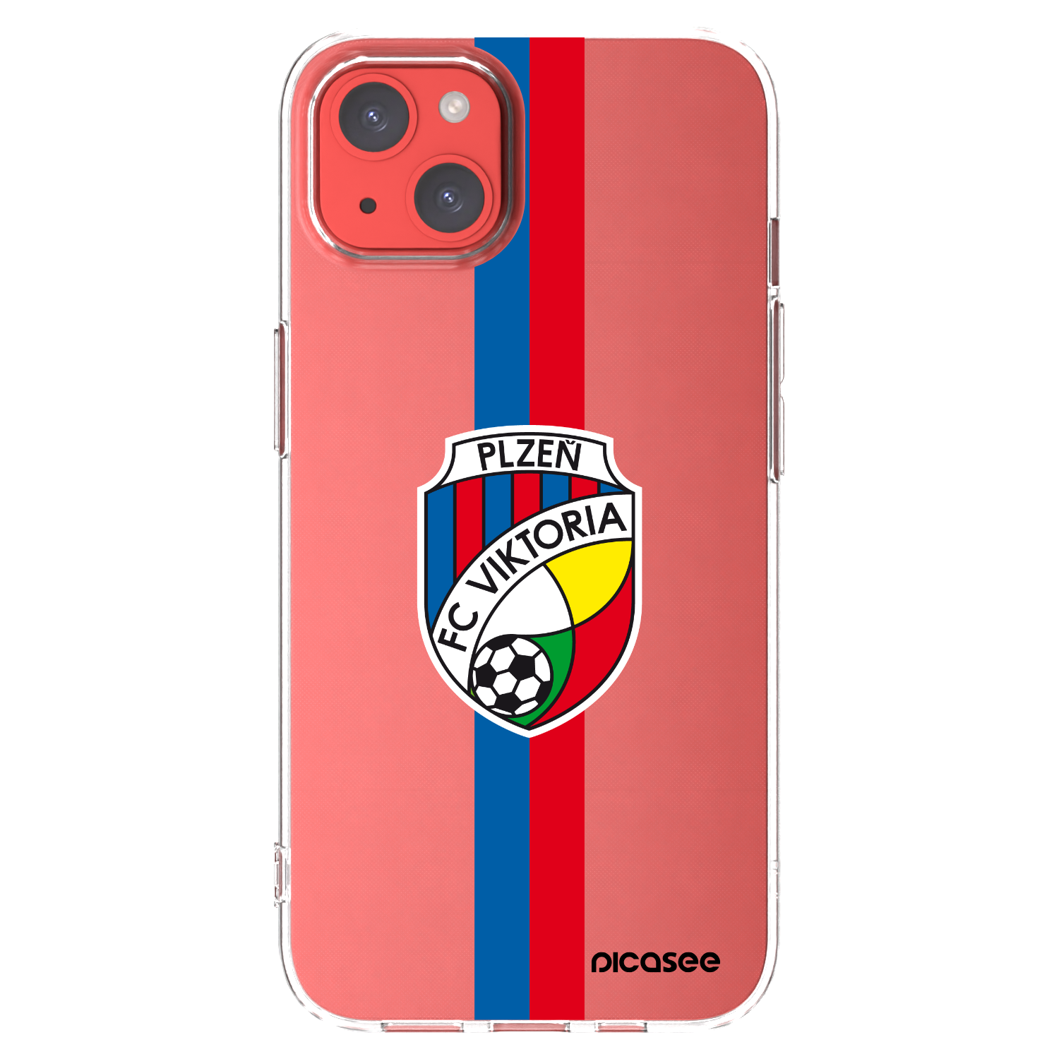 Picasee silikonový průhledný obal pro Apple iPhone 13 - FC Viktoria Plzeň H