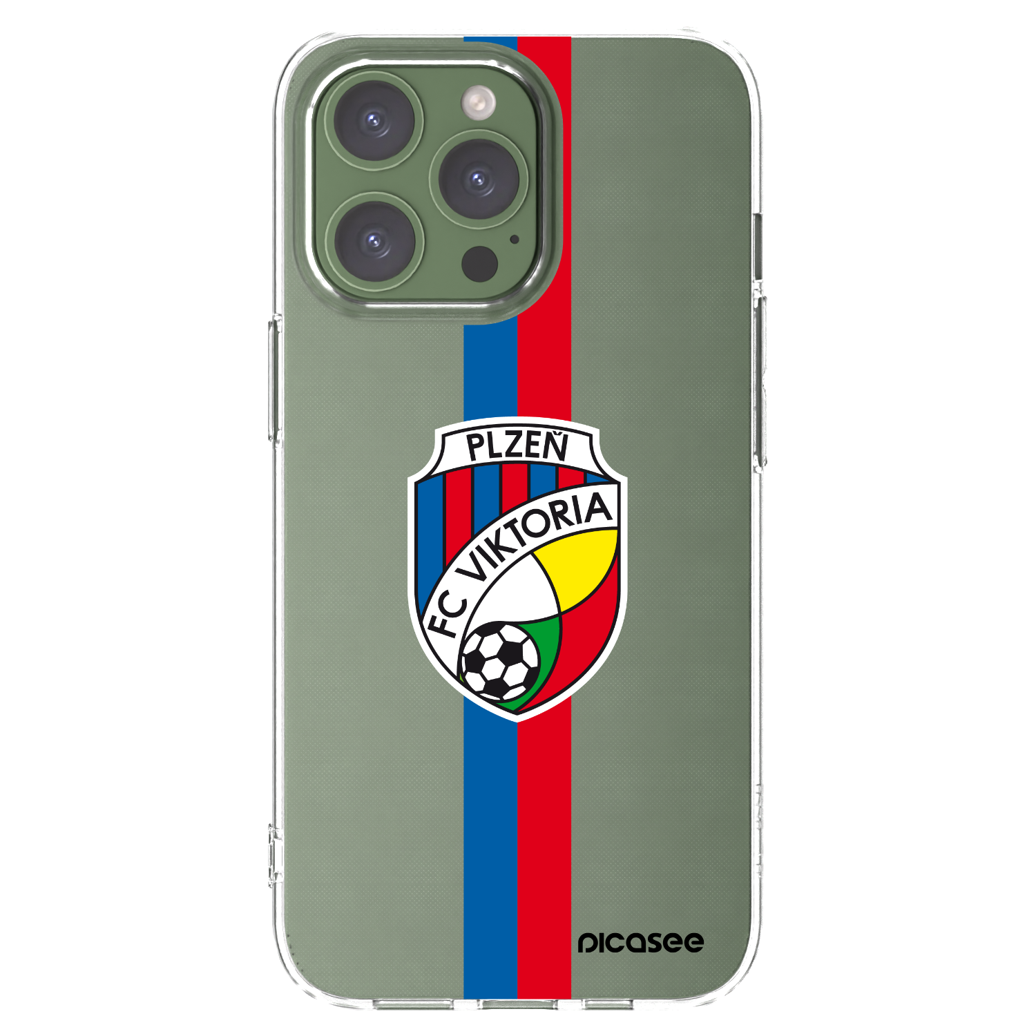 Picasee silikonový průhledný obal pro Apple iPhone 13 Pro - FC Viktoria Plzeň H
