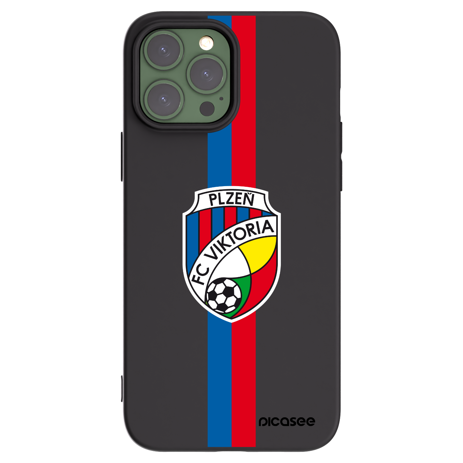 Picasee silikonový černý obal pro Apple iPhone 13 Pro Max - FC Viktoria Plzeň H