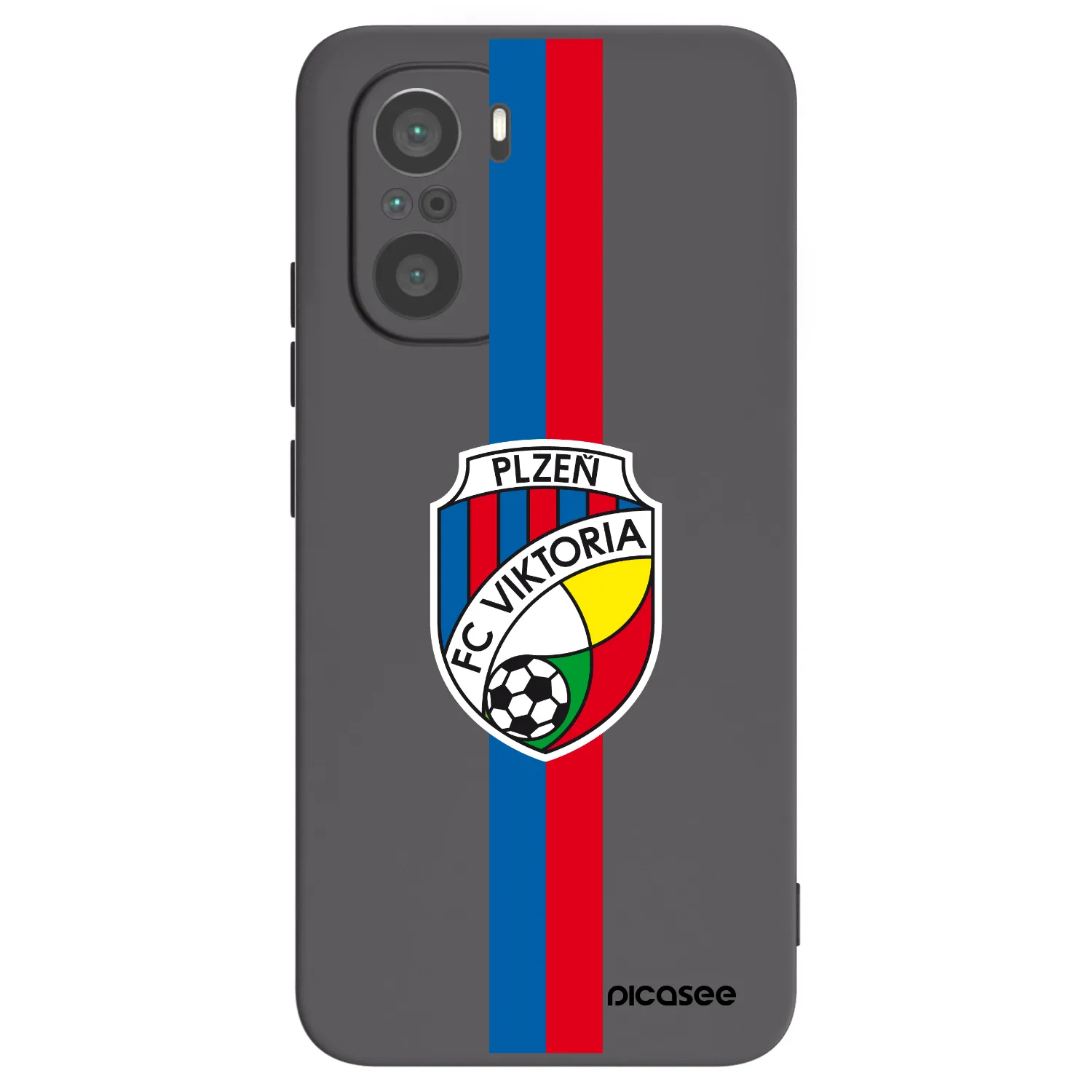 Picasee silikonový černý obal pro Xiaomi Poco F3 - FC Viktoria Plzeň H