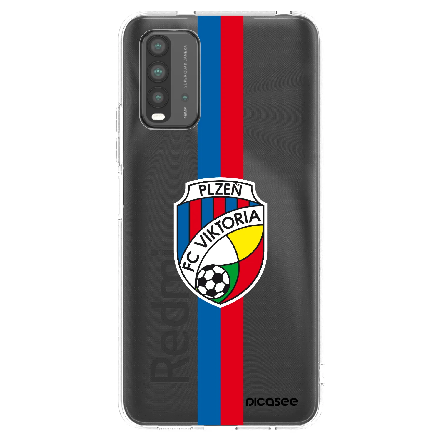 Picasee silikonový černý obal pro Xiaomi Redmi 9T - FC Viktoria Plzeň H
