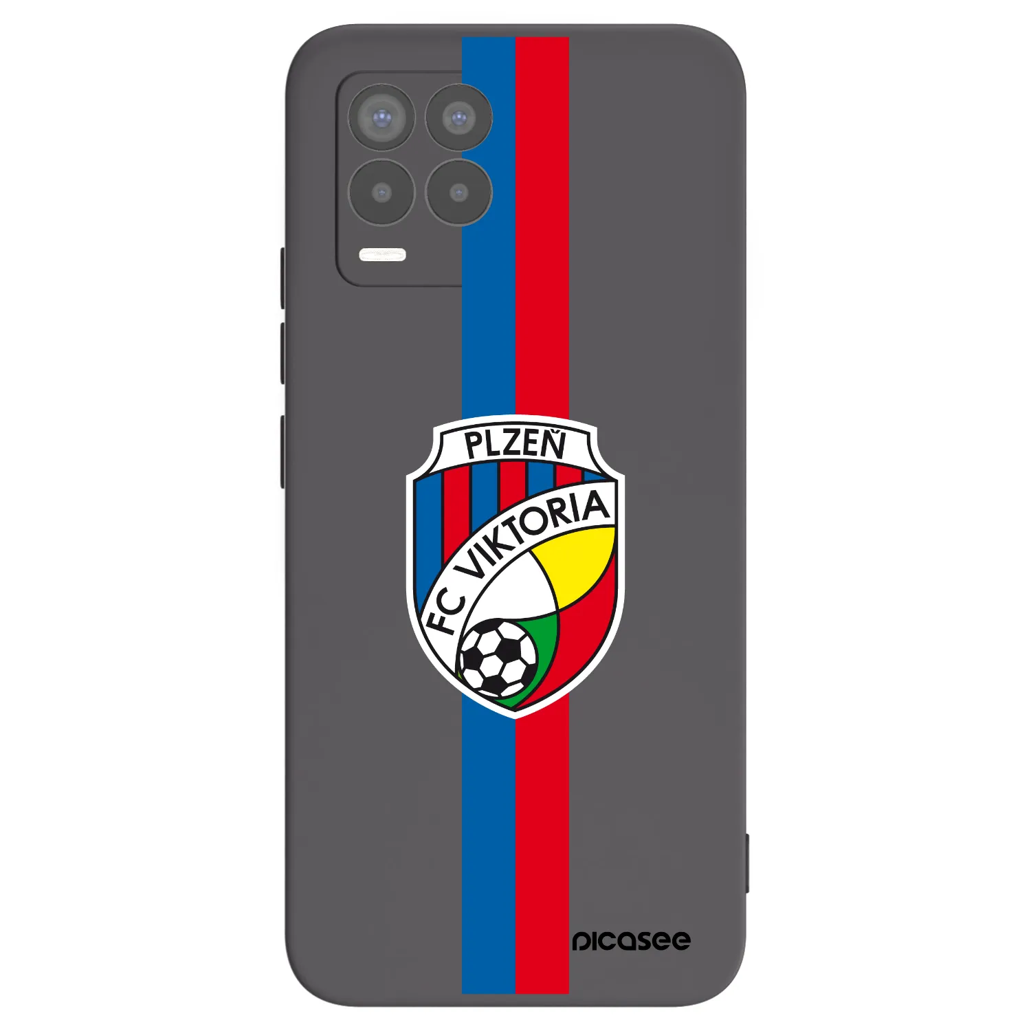 Picasee silikonový černý obal pro Realme 8 4G - FC Viktoria Plzeň H