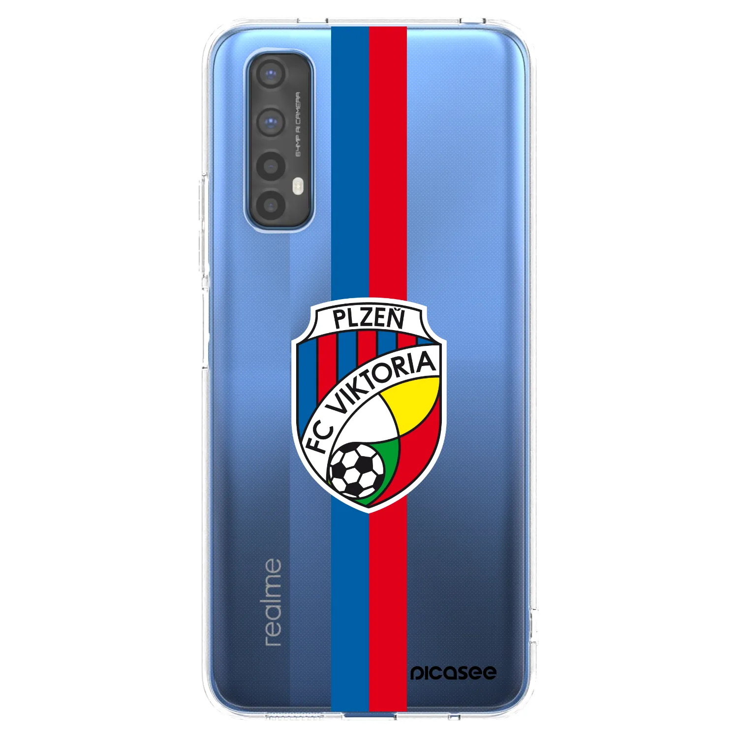 Picasee silikonový průhledný obal pro Realme 7 - FC Viktoria Plzeň H