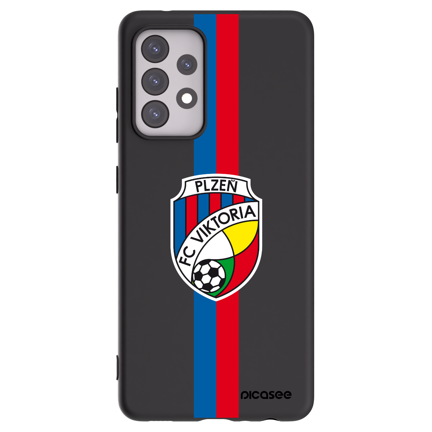 Picasee silikonový černý obal pro Samsung Galaxy A52s 5G A528B - FC Viktoria Plzeň H