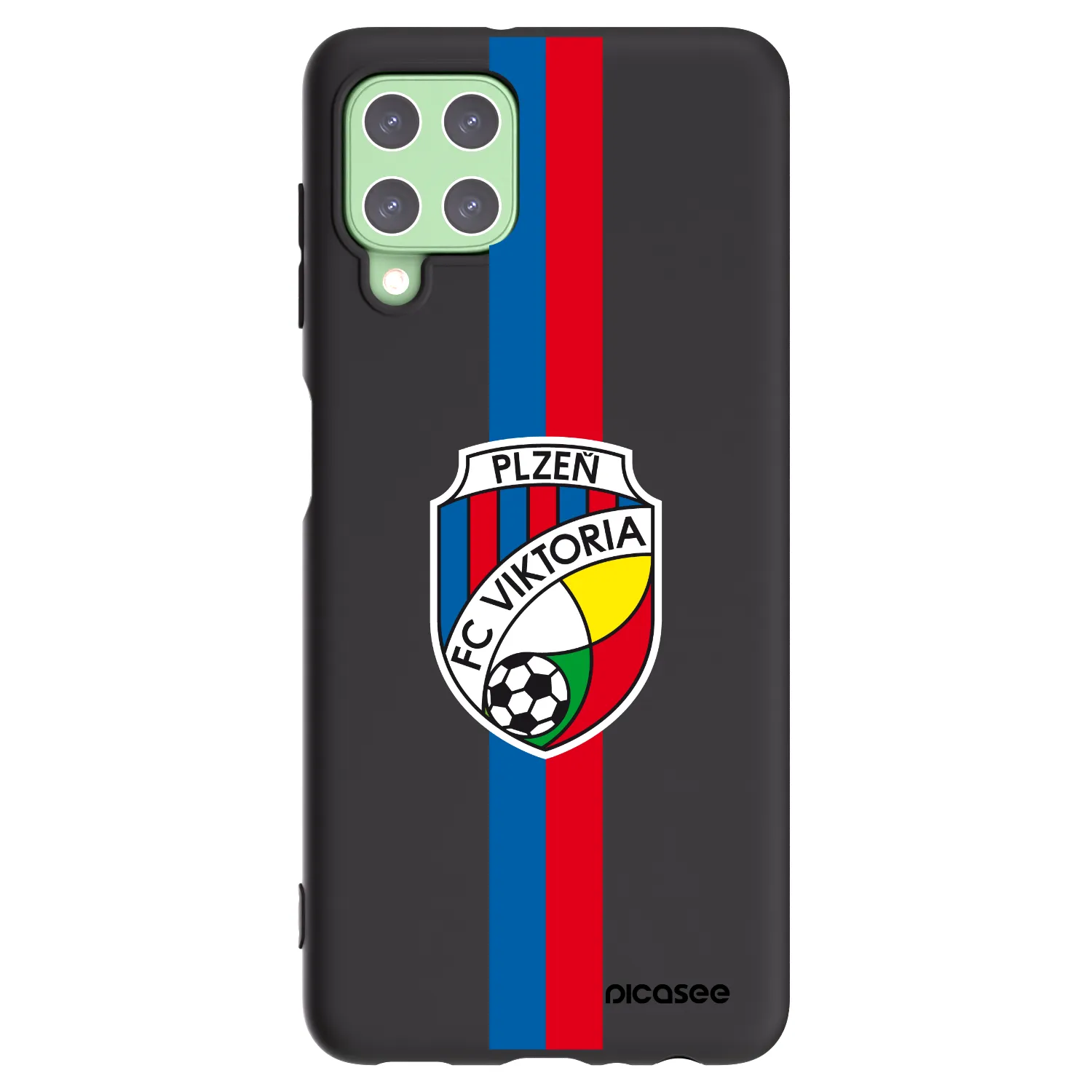 Picasee silikonový černý obal pro Samsung Galaxy A22 A225F 4G - FC Viktoria Plzeň H