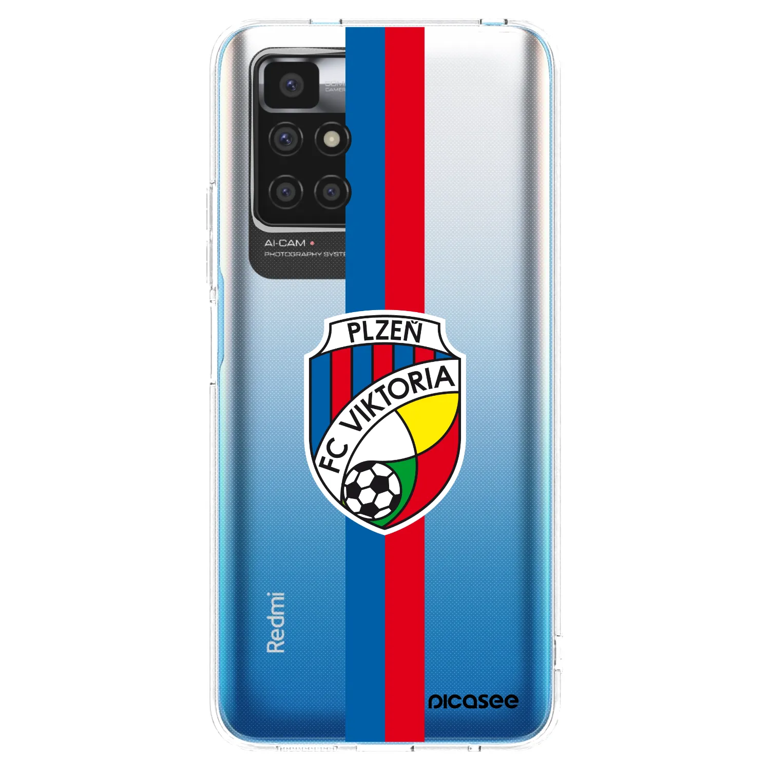 Picasee silikonový průhledný obal pro Xiaomi Redmi 10 - FC Viktoria Plzeň H