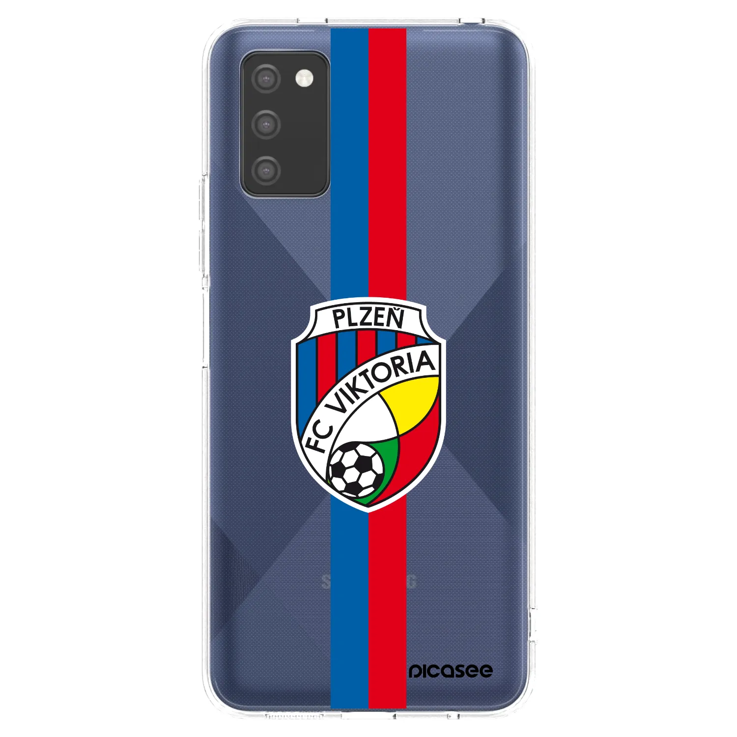 Picasee silikonový průhledný obal pro Samsung Galaxy A03s A037G - FC Viktoria Plzeň H