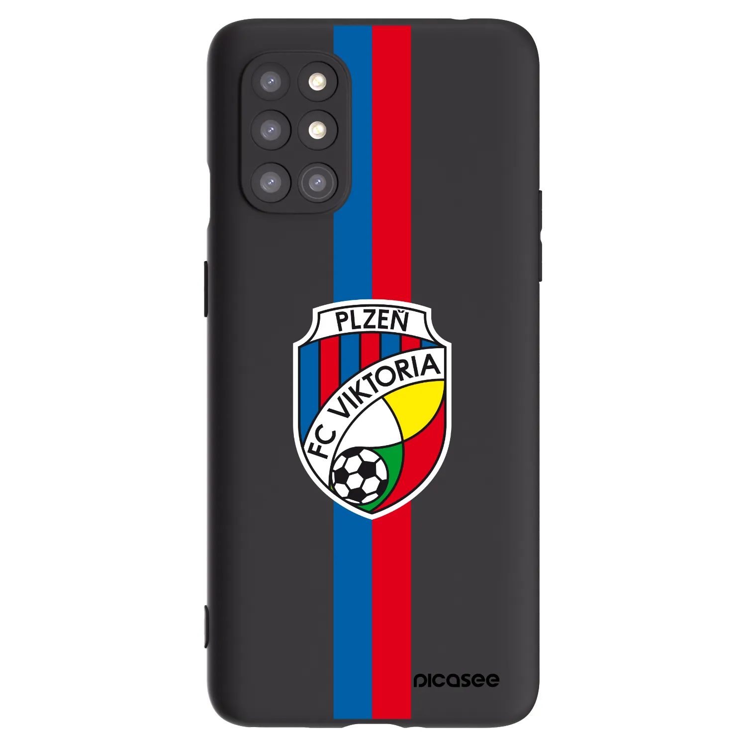 Picasee silikonový černý obal pro OnePlus 8T - FC Viktoria Plzeň H