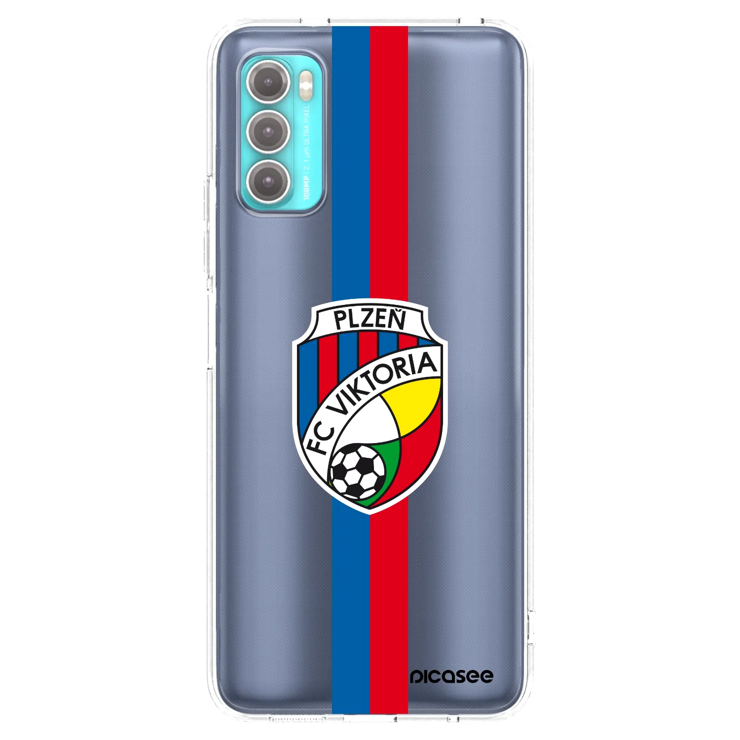 Picasee silikonový průhledný obal pro Motorola Moto G60 - FC Viktoria Plzeň H