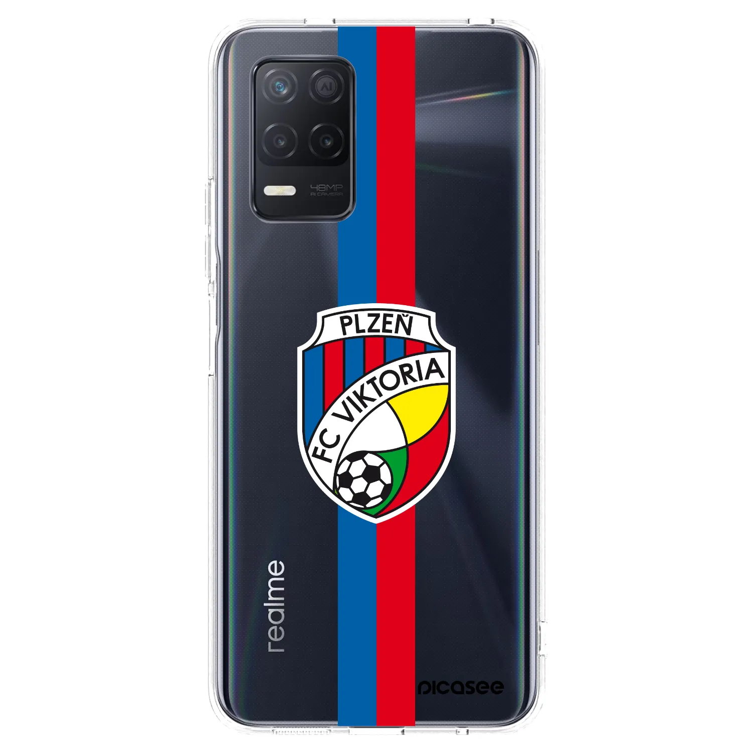 Picasee silikonový průhledný obal pro Realme 8 5G - FC Viktoria Plzeň H