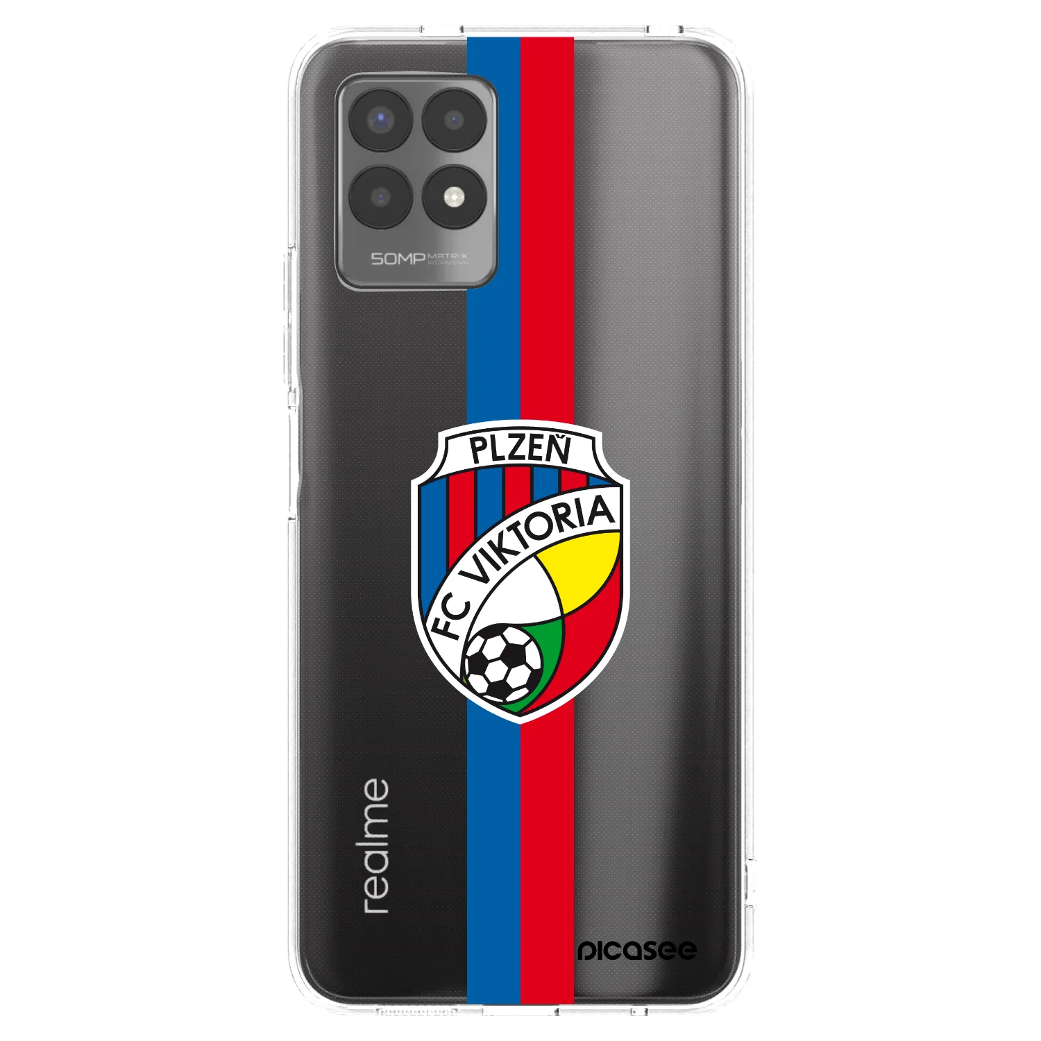 Picasee silikonový průhledný obal pro Realme 8i - FC Viktoria Plzeň H
