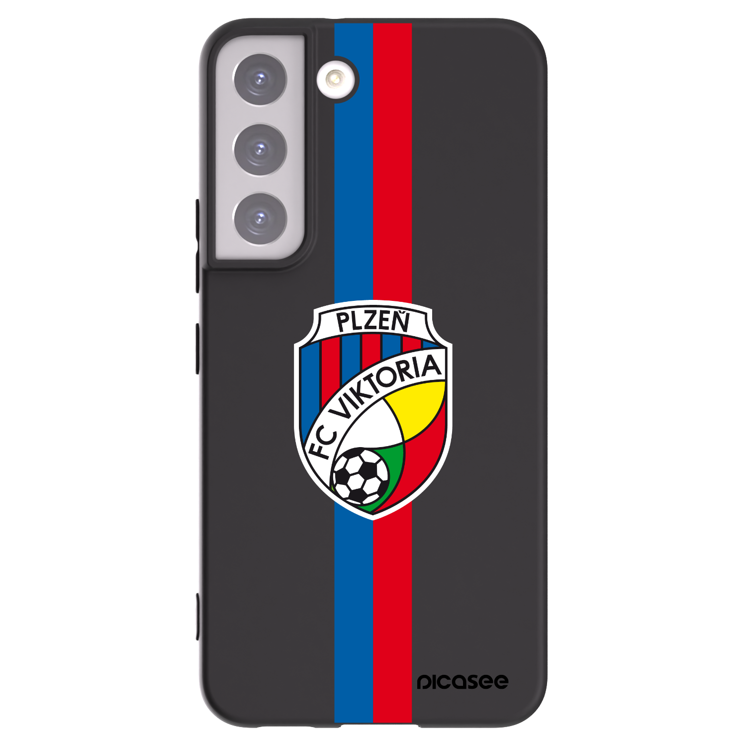 Picasee silikonový černý obal pro Samsung Galaxy S22 5G - FC Viktoria Plzeň H