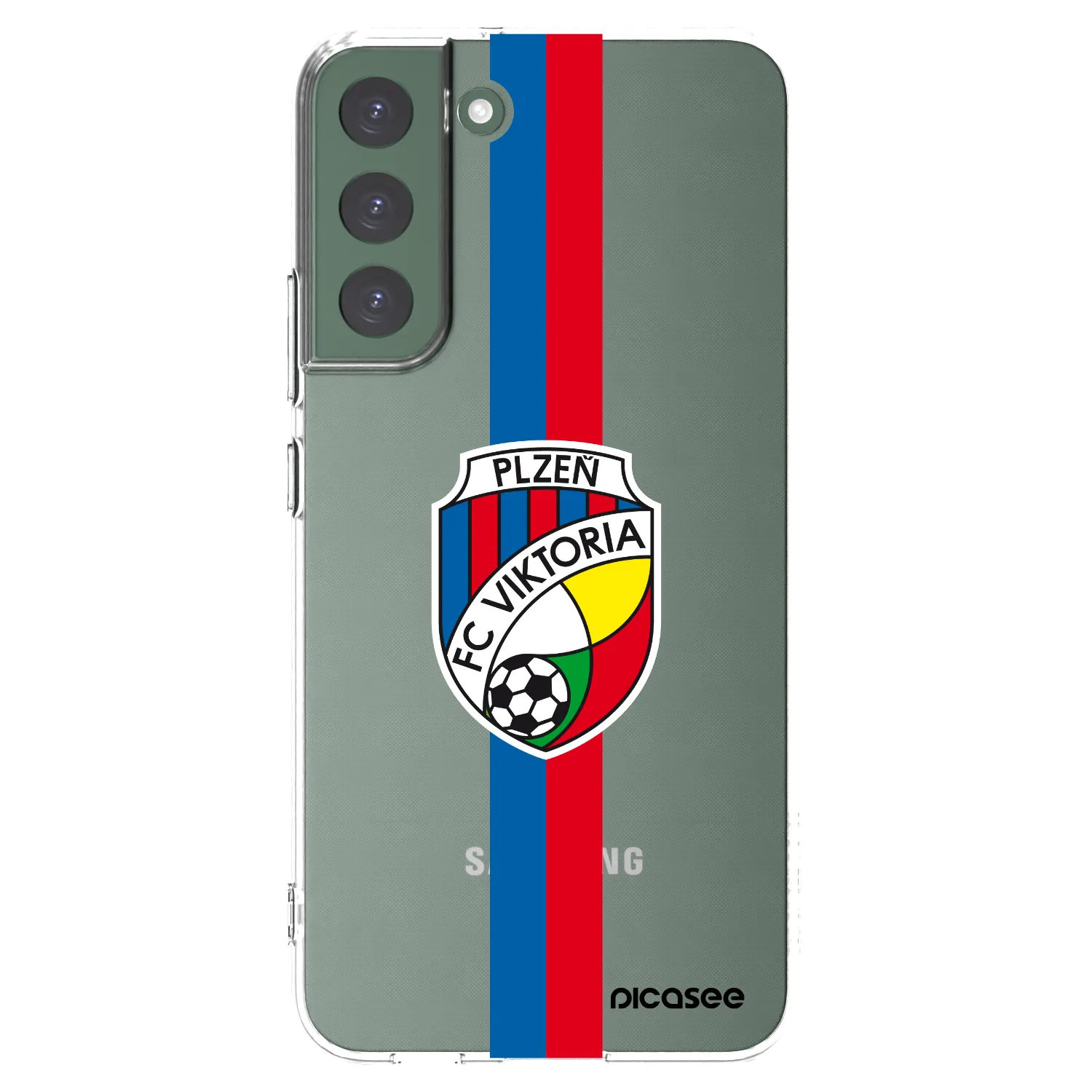 Picasee silikonový průhledný obal pro Samsung Galaxy S22+ 5G - FC Viktoria Plzeň H